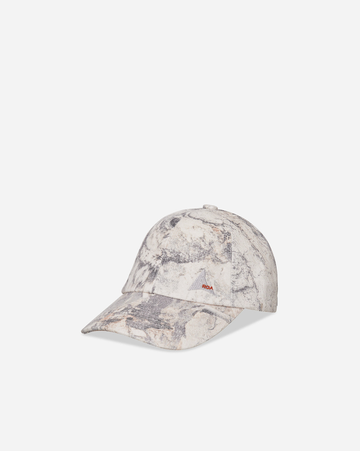 ROA Roa x Wrangler Denim 6 Panel Cap Washed Pattern Owl Light YBUW2168FA137-Owl Light