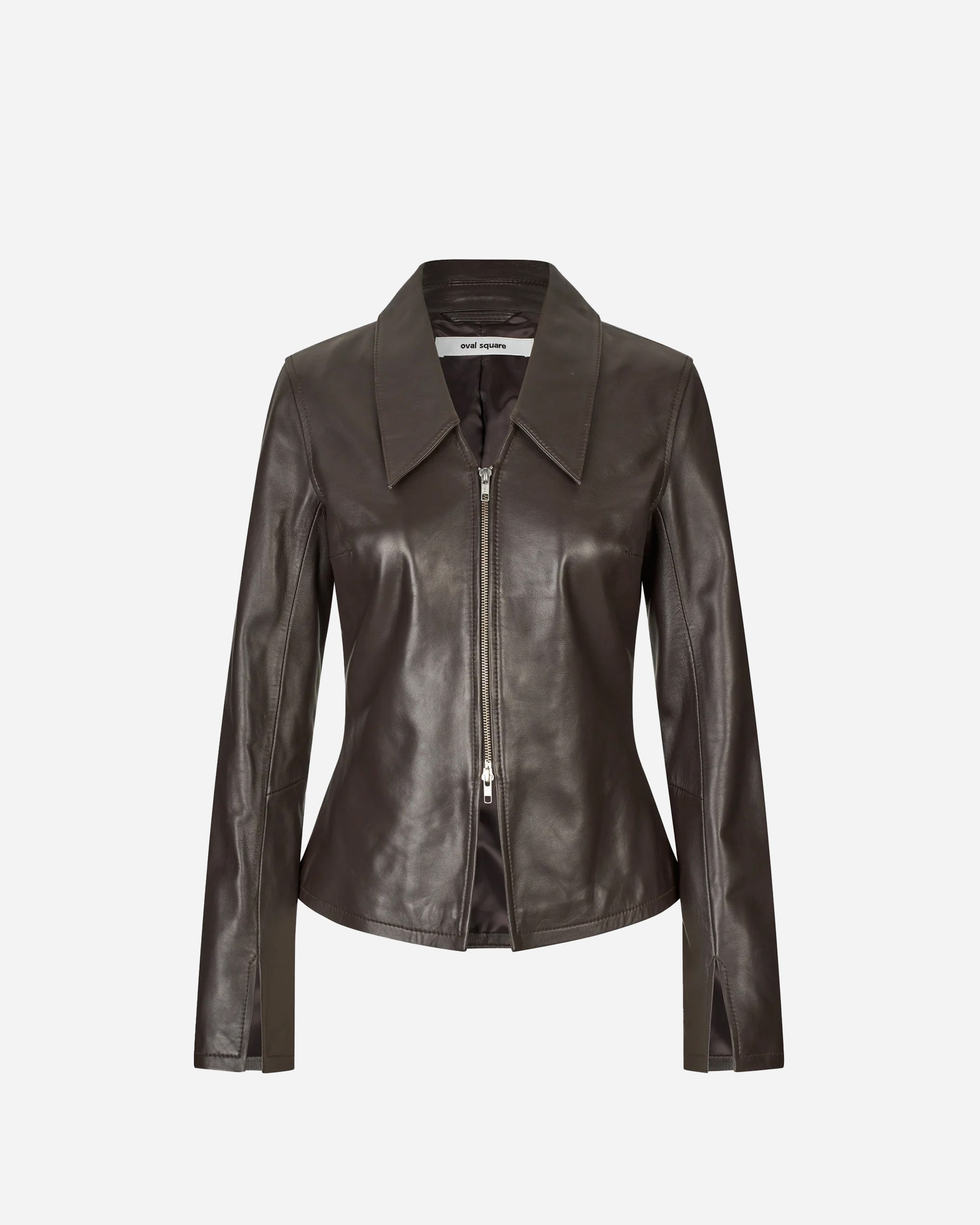 Oval Square Deep Leather Blouse Chocolate Torte 20389-6015