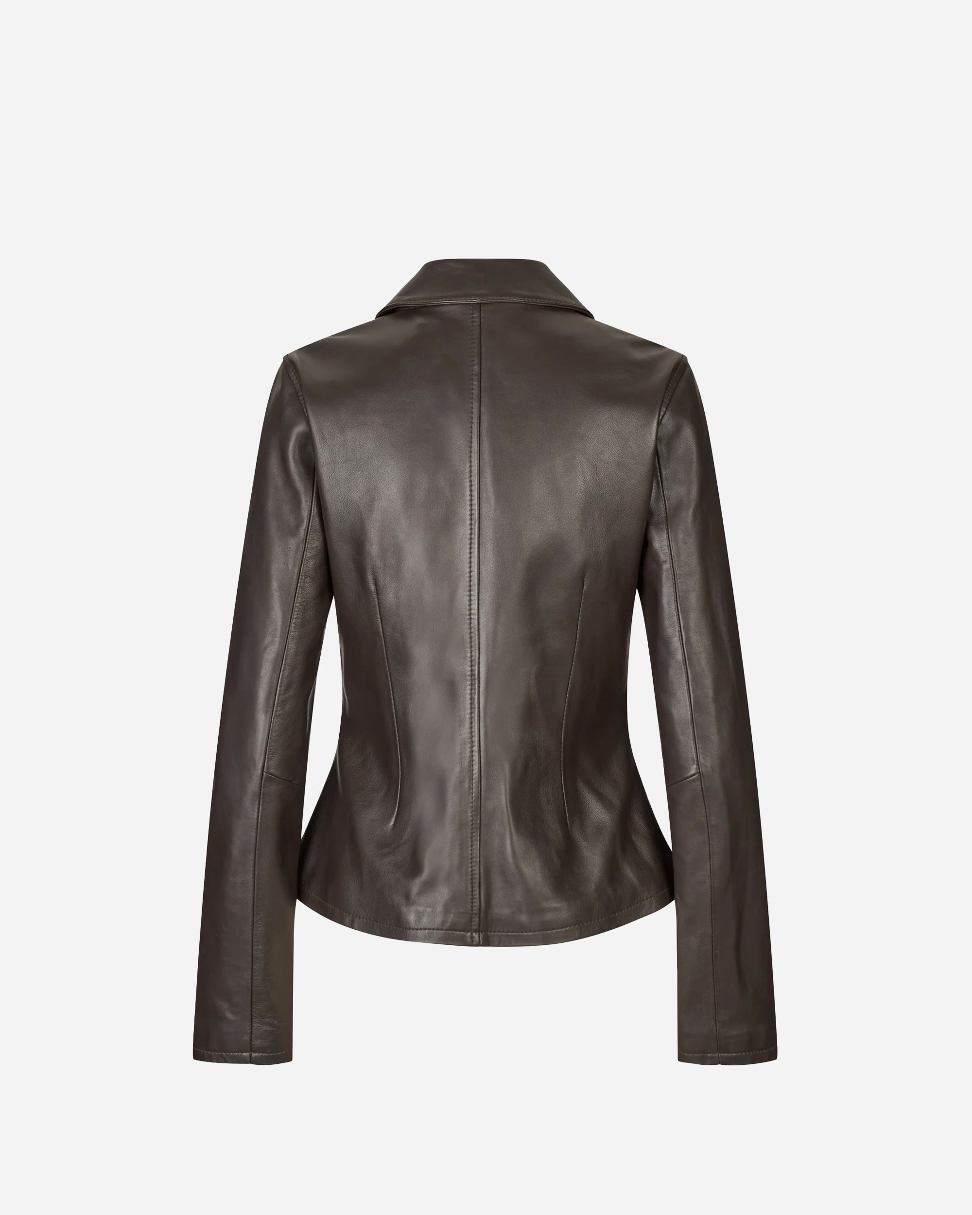 Oval Square Deep Leather Blouse Chocolate Torte 20389-6015