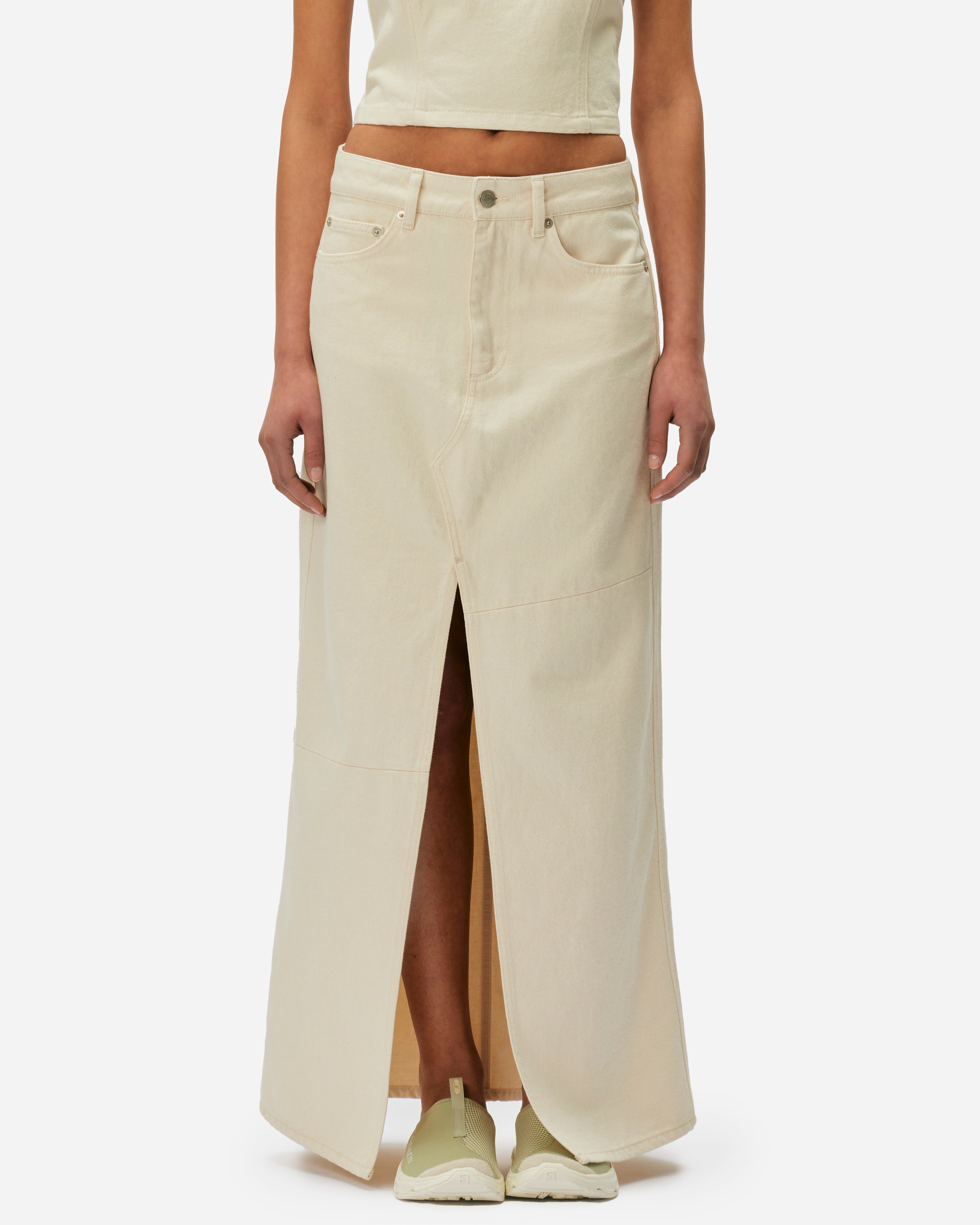 Oval Square Wonder Maxi Skirt Offwhite 20704-1005