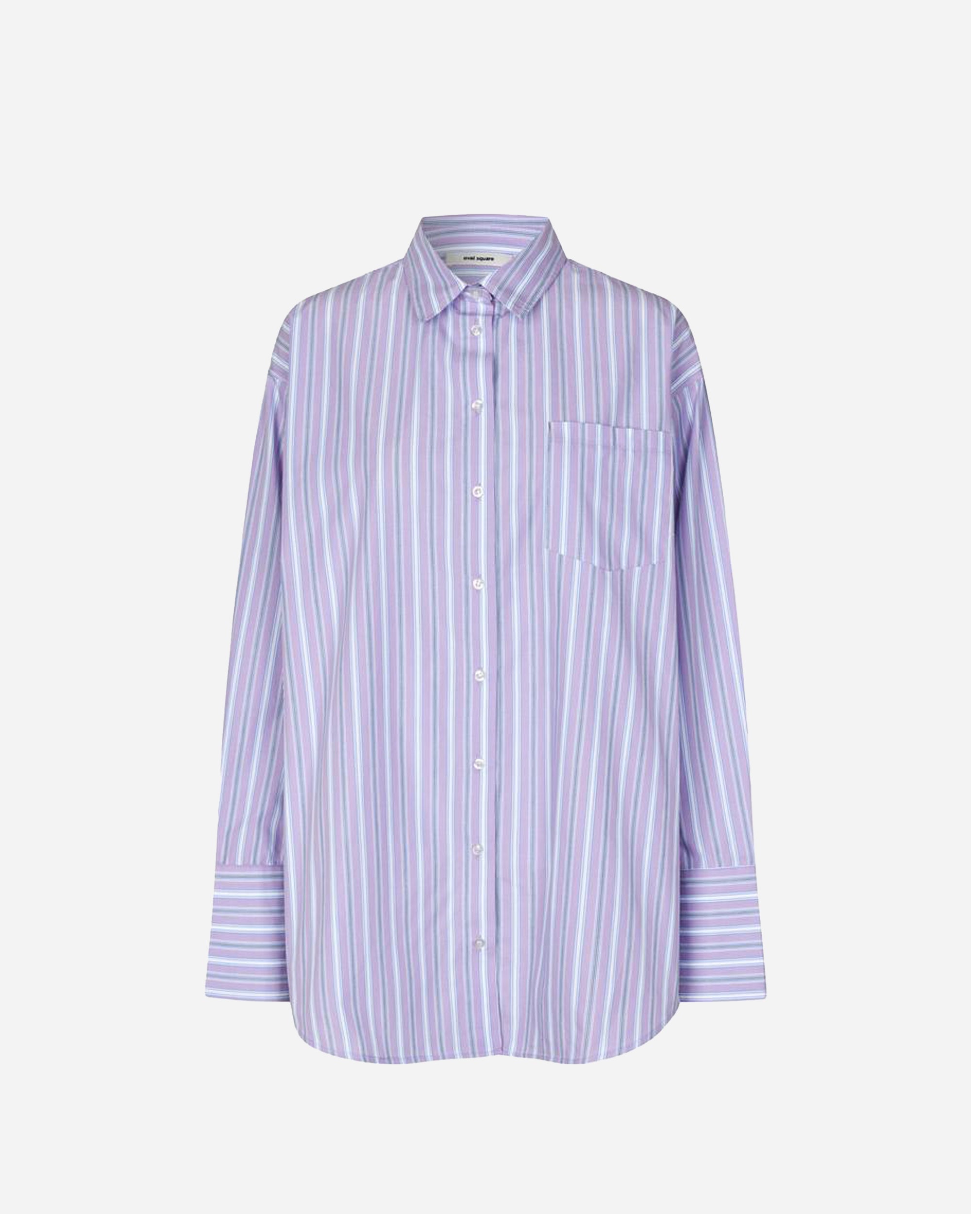 Oval Square Forever Oversized Shirt Orchid Pinstripe 20780-9054