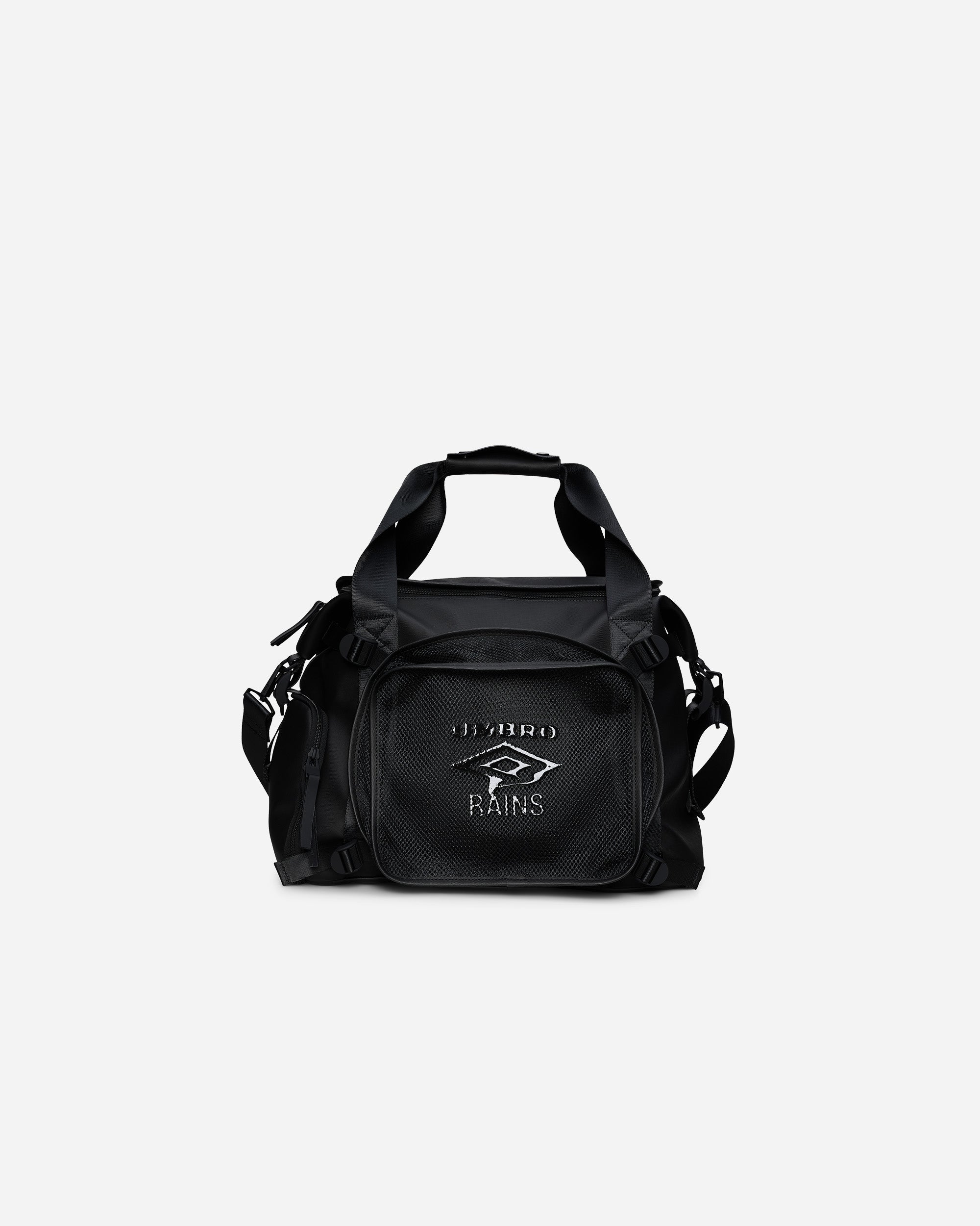 https us.urbanexcess.com products rains-duffel-bag-black Rains x Umbro Transfer Duffle Bag