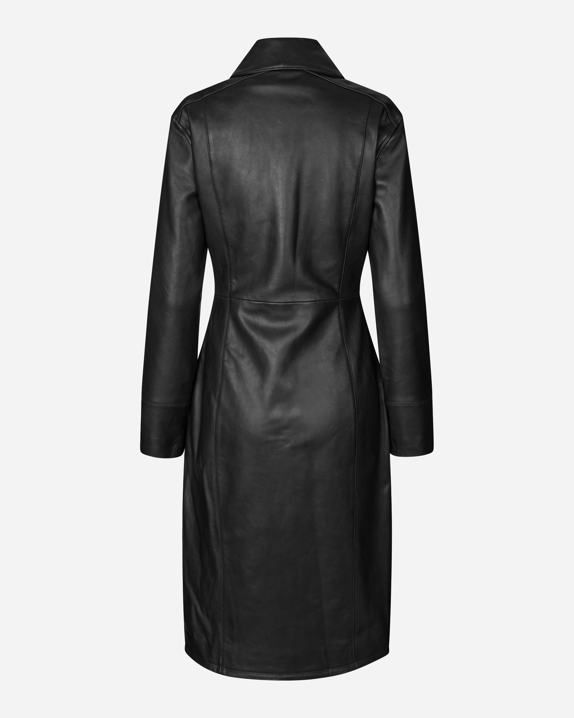 Oval Square Glory Leather Dress Black  20836-8001