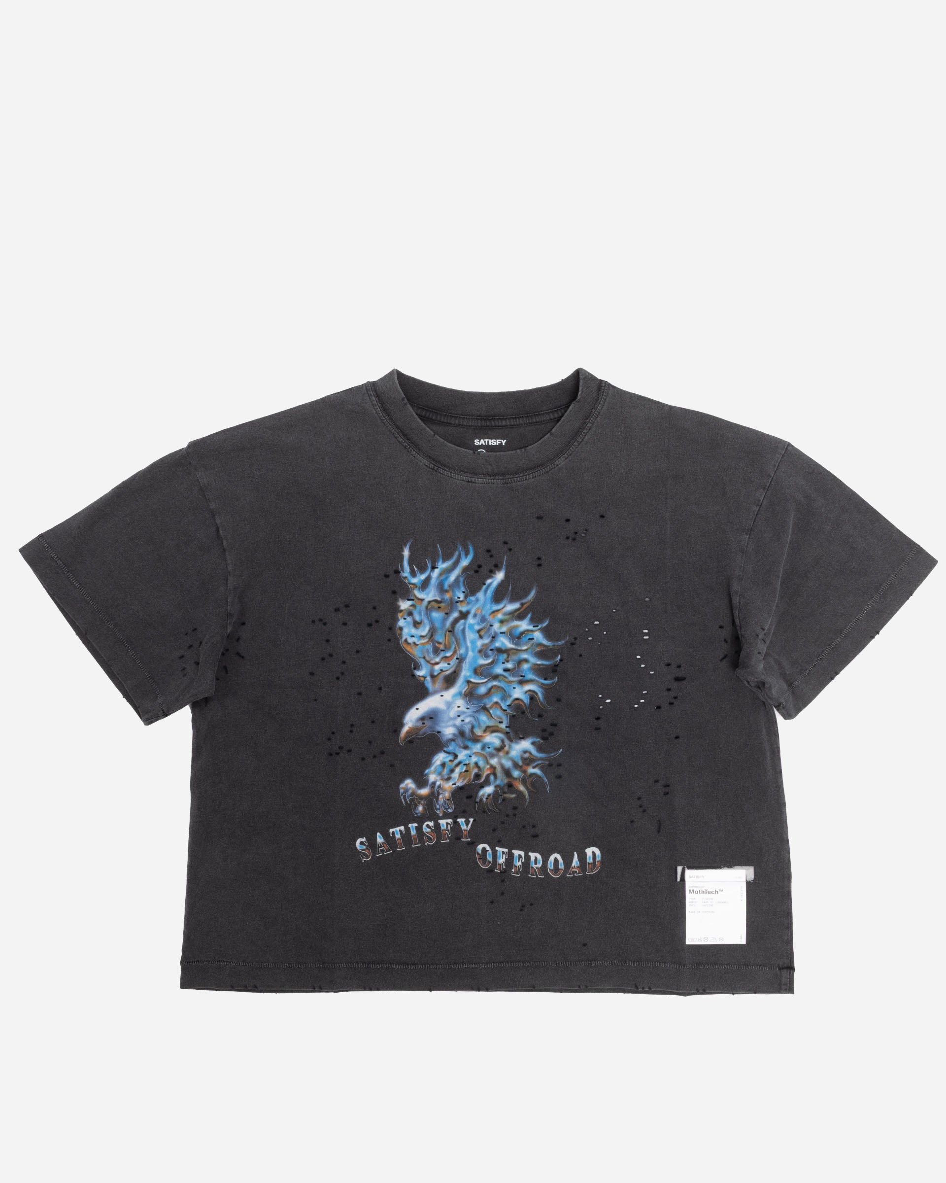 Satisfy MothTech T-Shirt Aged Black 21002-00A15