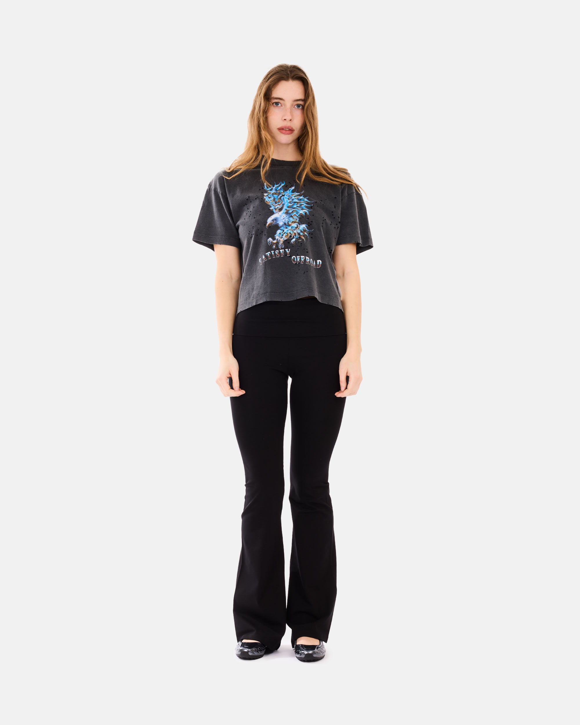 Satisfy MothTech T-Shirt Aged Black 21002-00A15