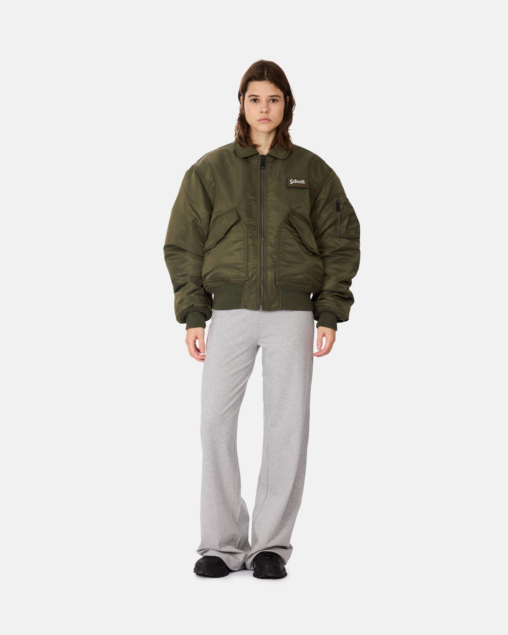 Schott Blouson Cwu Original Oversize ARMY KAKI 21090RS-KAKI