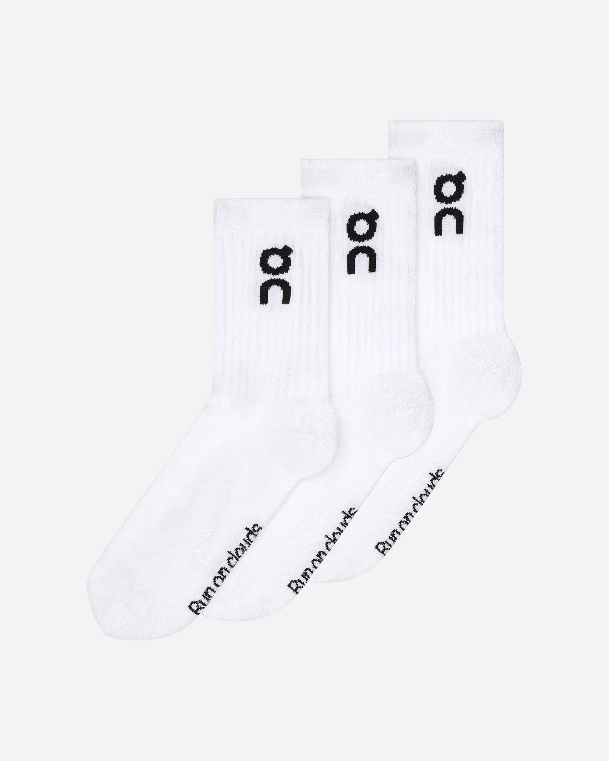 On Logo Sock High 3P White 2UF10310069