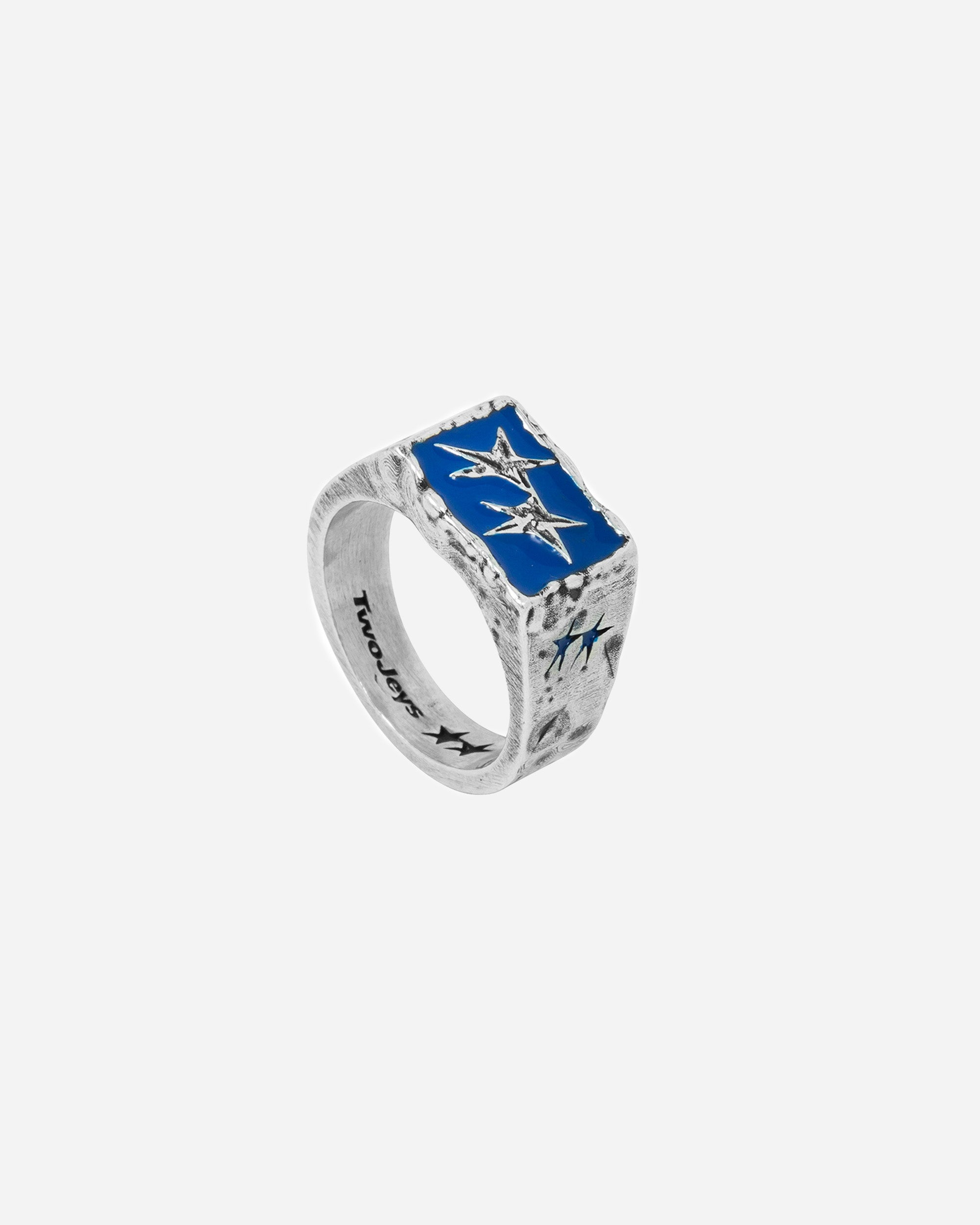 TwoJeys Ignorant Icon Ring Blue SILVER 302226400