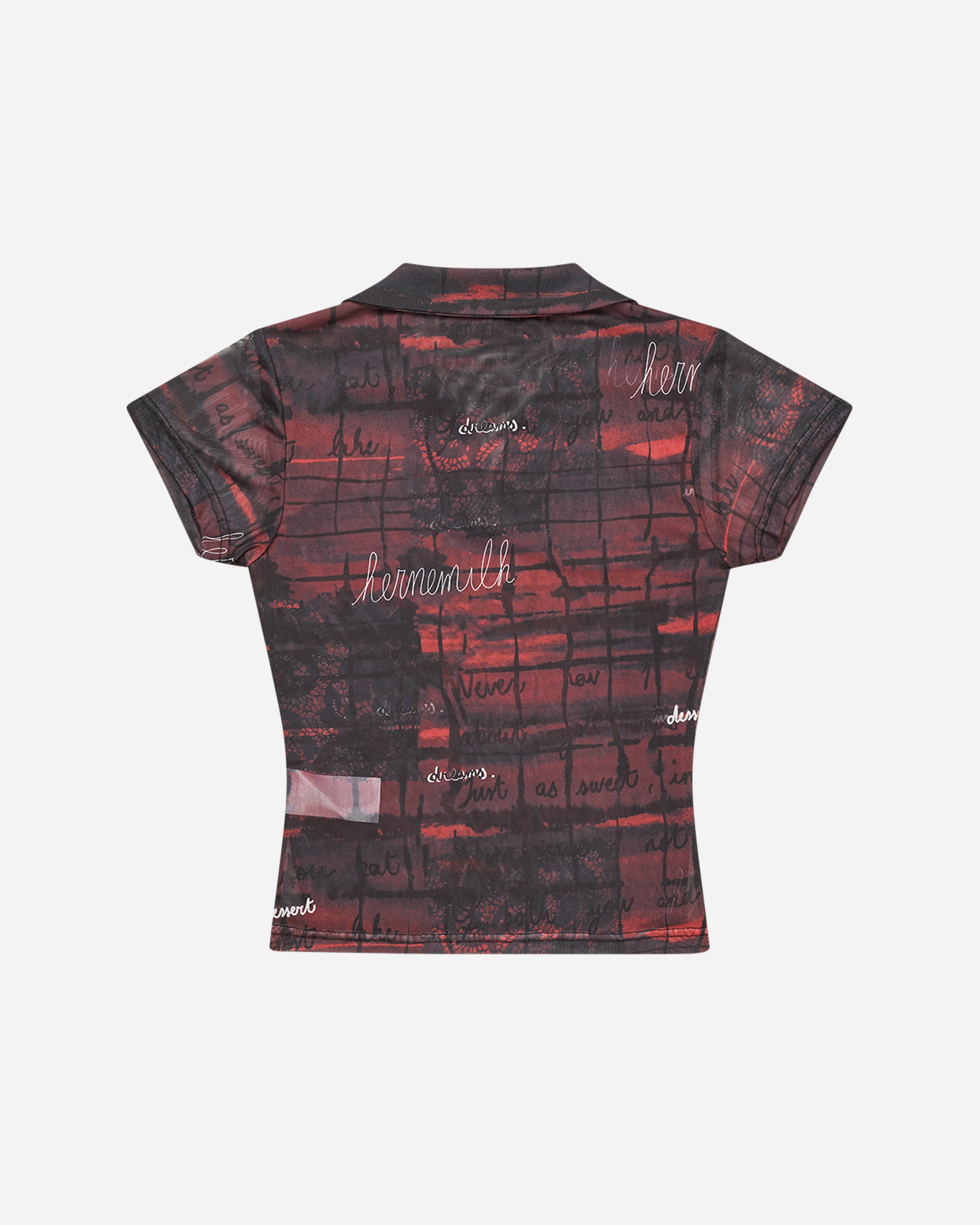 Kernemilk SOLEIL POLO T-SHIRT Black/Red Print 30517106