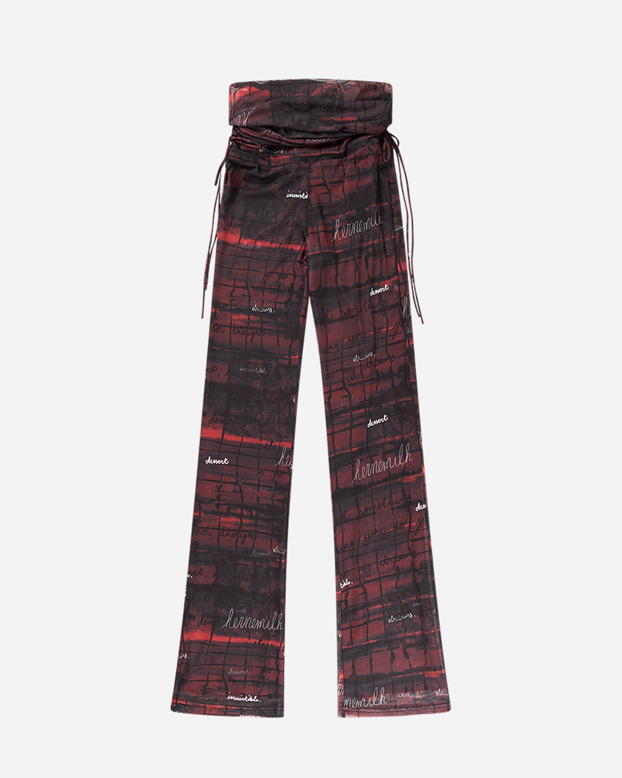 Kernemilk Alga Pants Black/Red Print 30517107