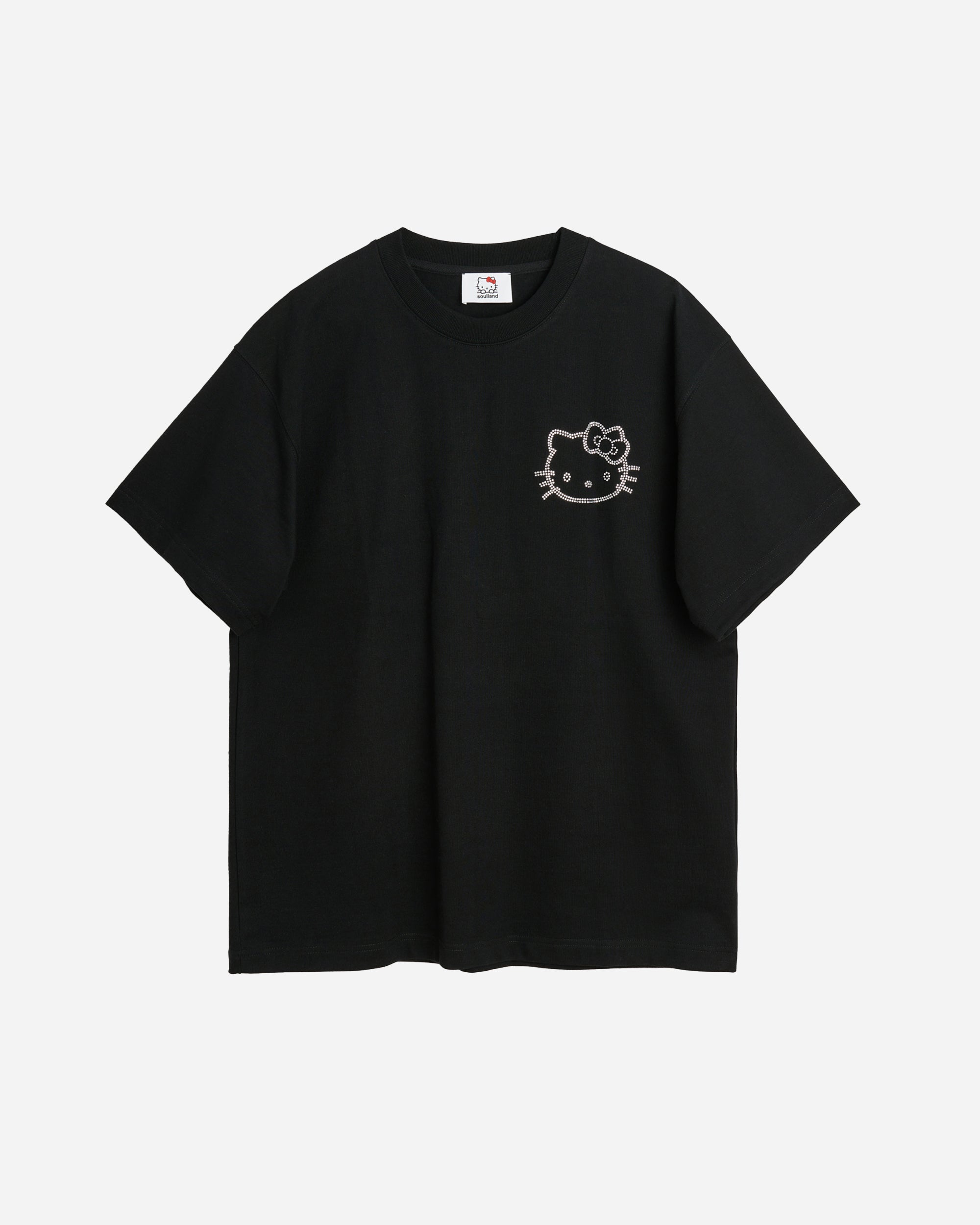 Soulland Soulland x Hello Kitty Logo Kai T-shirt Black 41087-1262-BLK