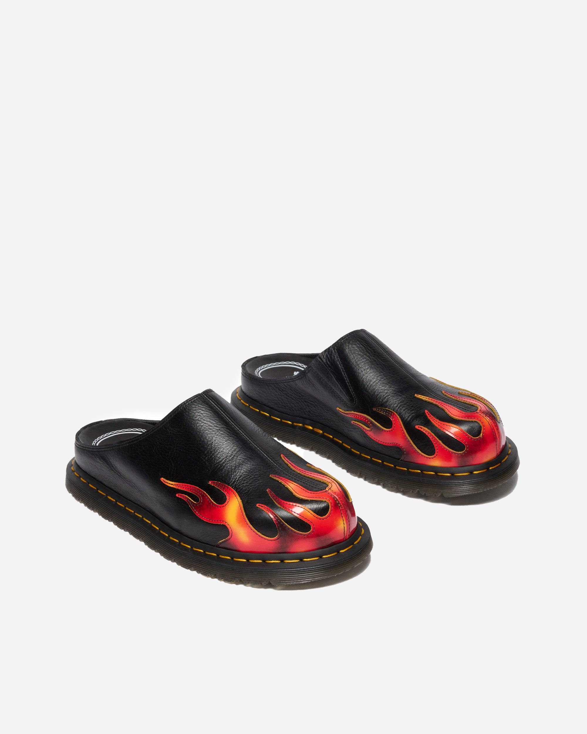 Dr. Martens San Mule Flame Flame Black+Vibrant Red 41605001