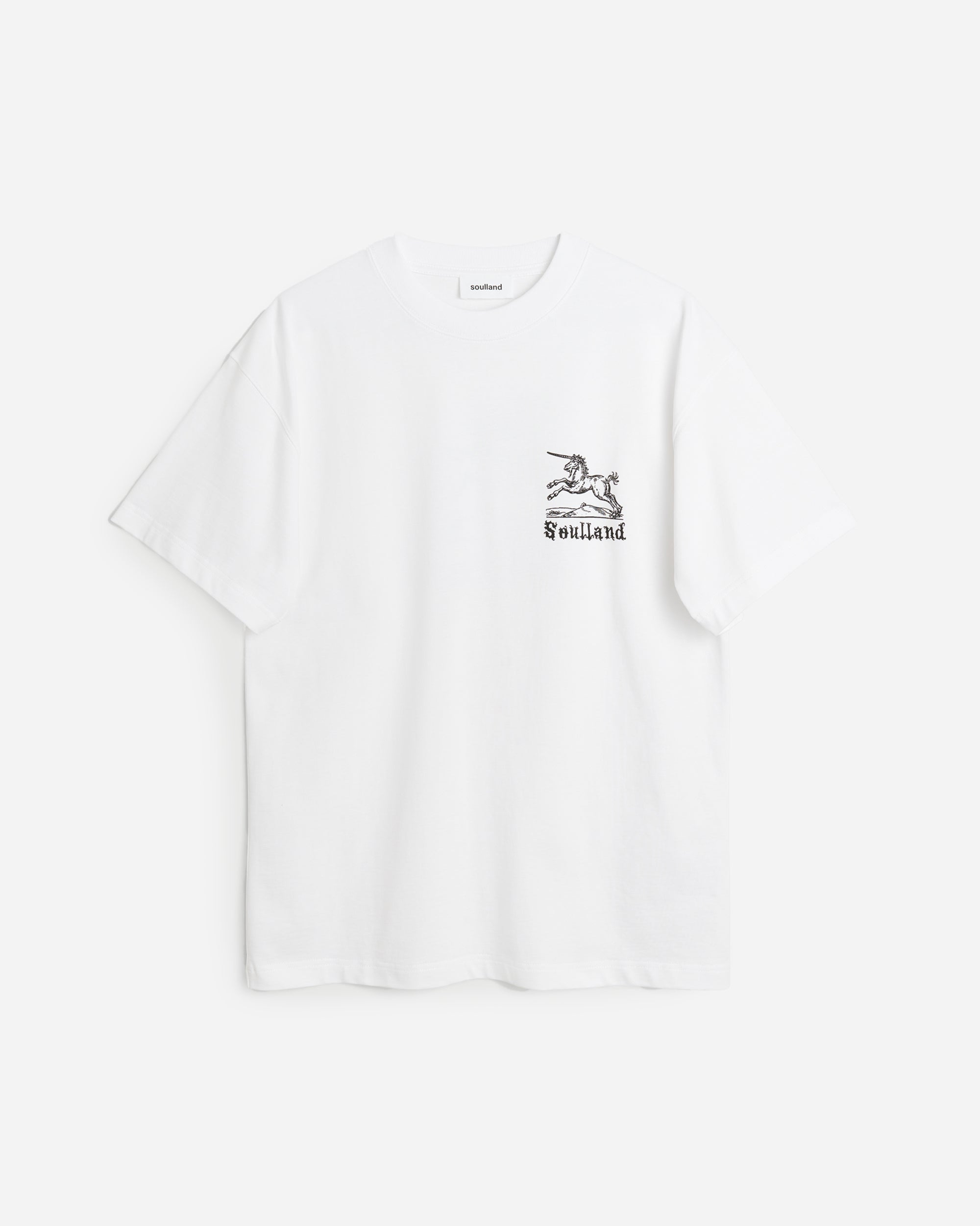 Soulland Kai Unicorn T-shirt White 42086-1063-WHT