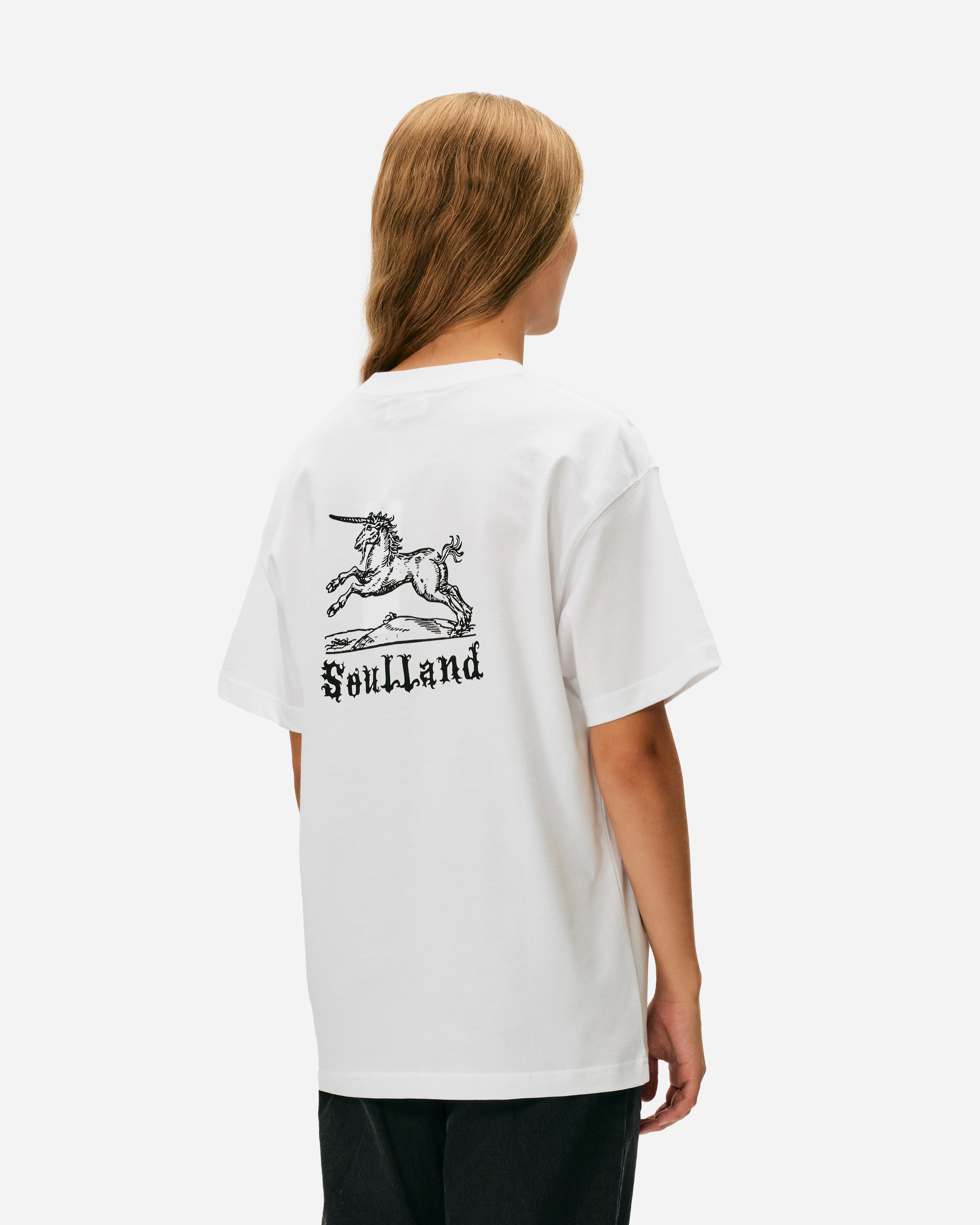 Soulland Kai Unicorn T-shirt White 42086-1063-WHT