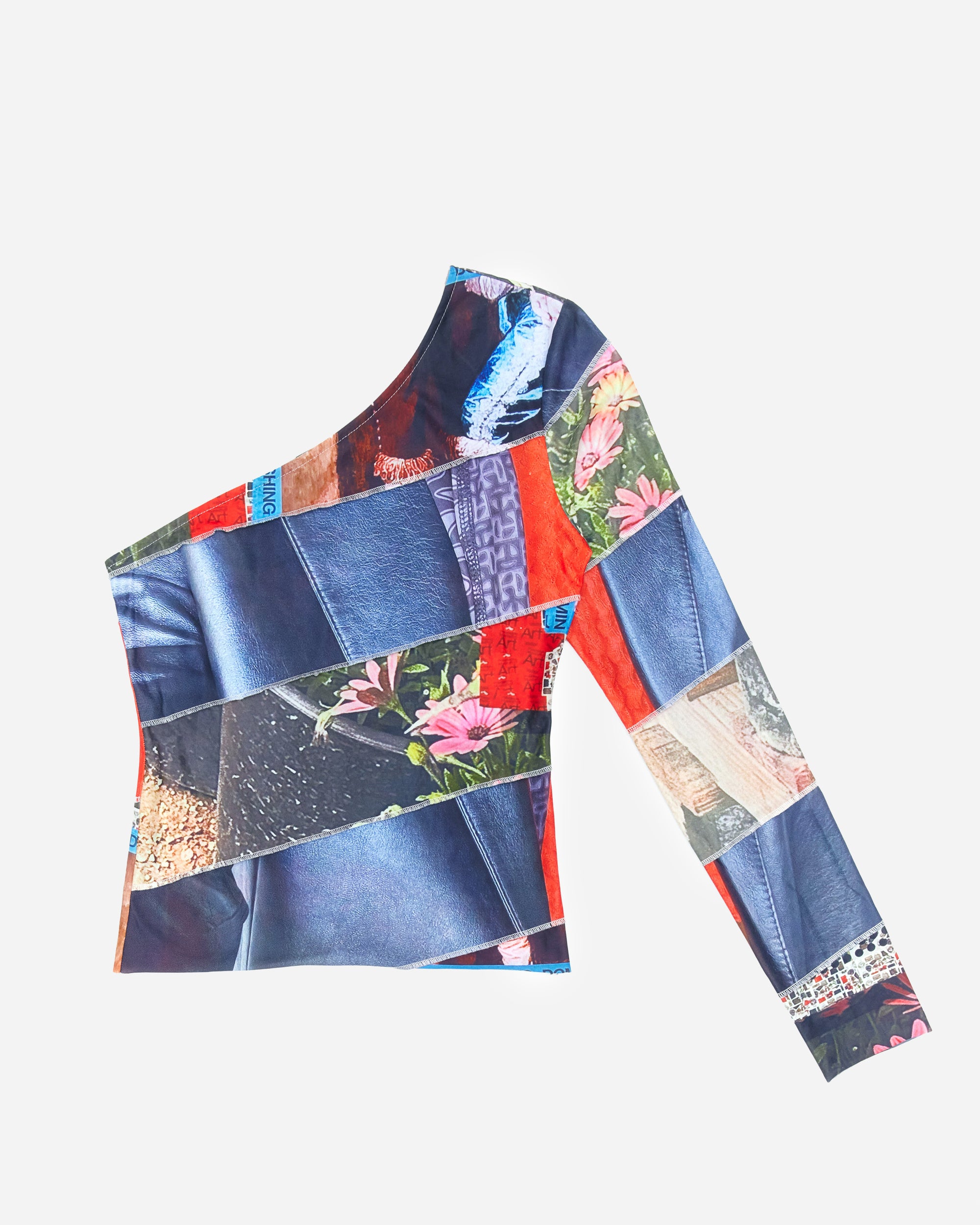 P.A.M Selfie Scroll Stretch Top COLLAGE 4569-CLG