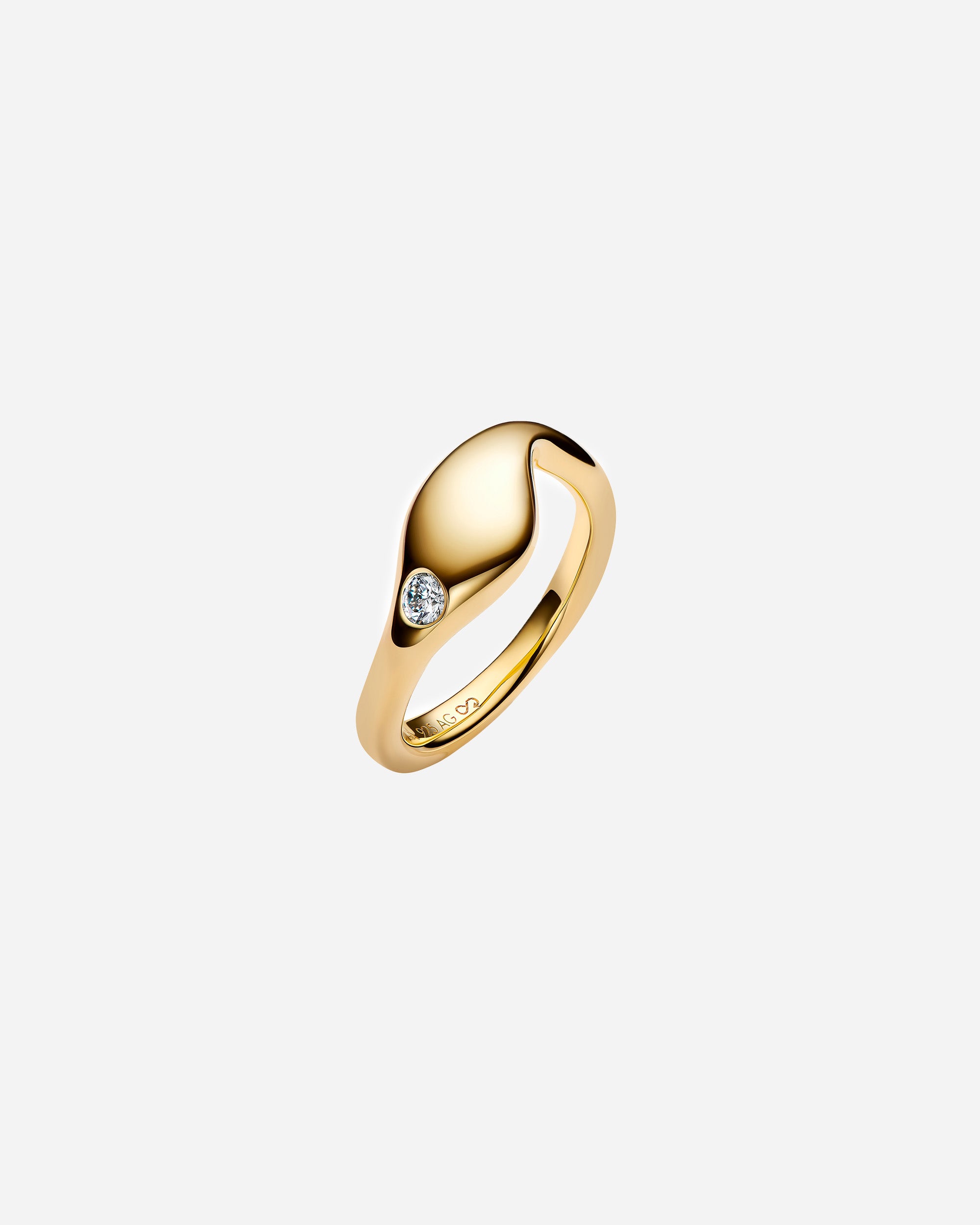 Maria Black Dolphin Ring Gold Gold 500489YG