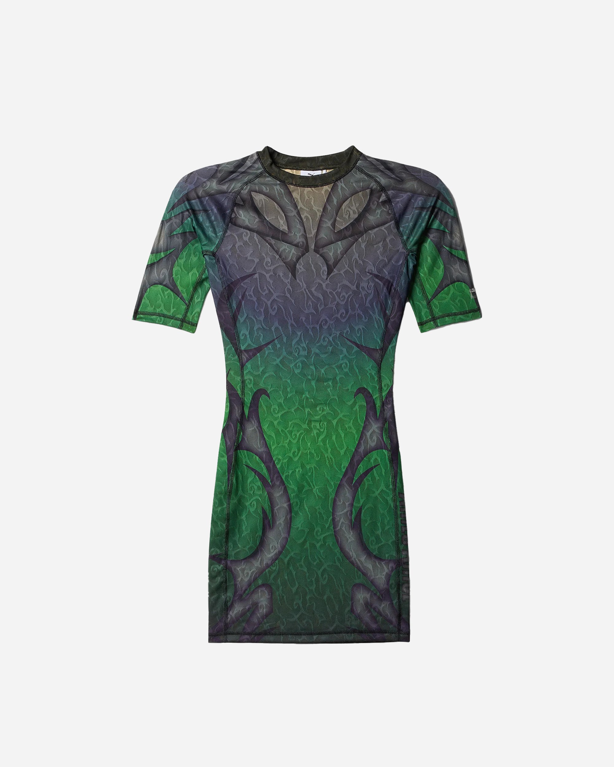 Puma x Aries tribal jacquard lace Dress - Fluro Green / S Puma x Aries tribal jacquard lace Dress - Fluro Green / S