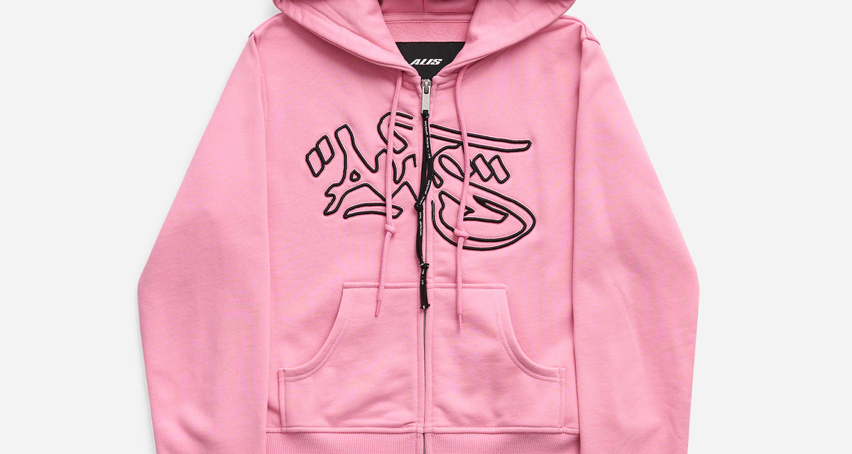 ALIS Lauren Cropped Hoodie Solid Pink 63 04