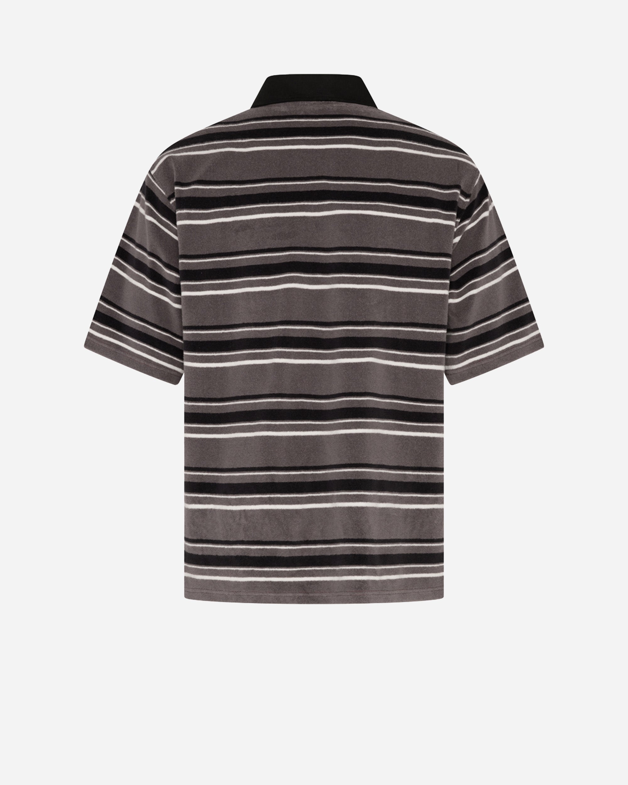 Martine Rose Oversized Polo GREY BLACK STRIPE GRY 674JE09059