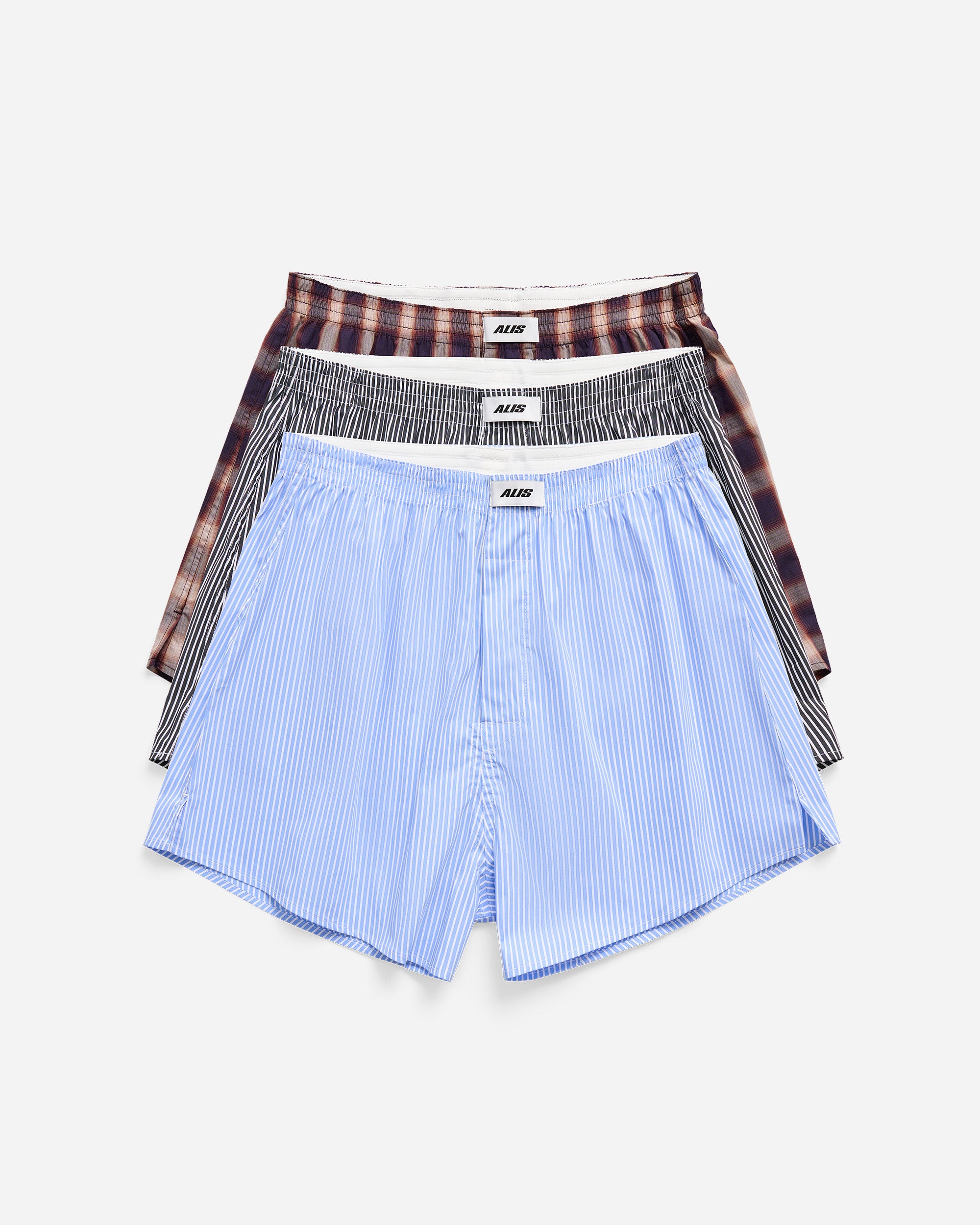 ALIS Sulley Cotton Boxer Shorts (3-Pack) Various  83-27