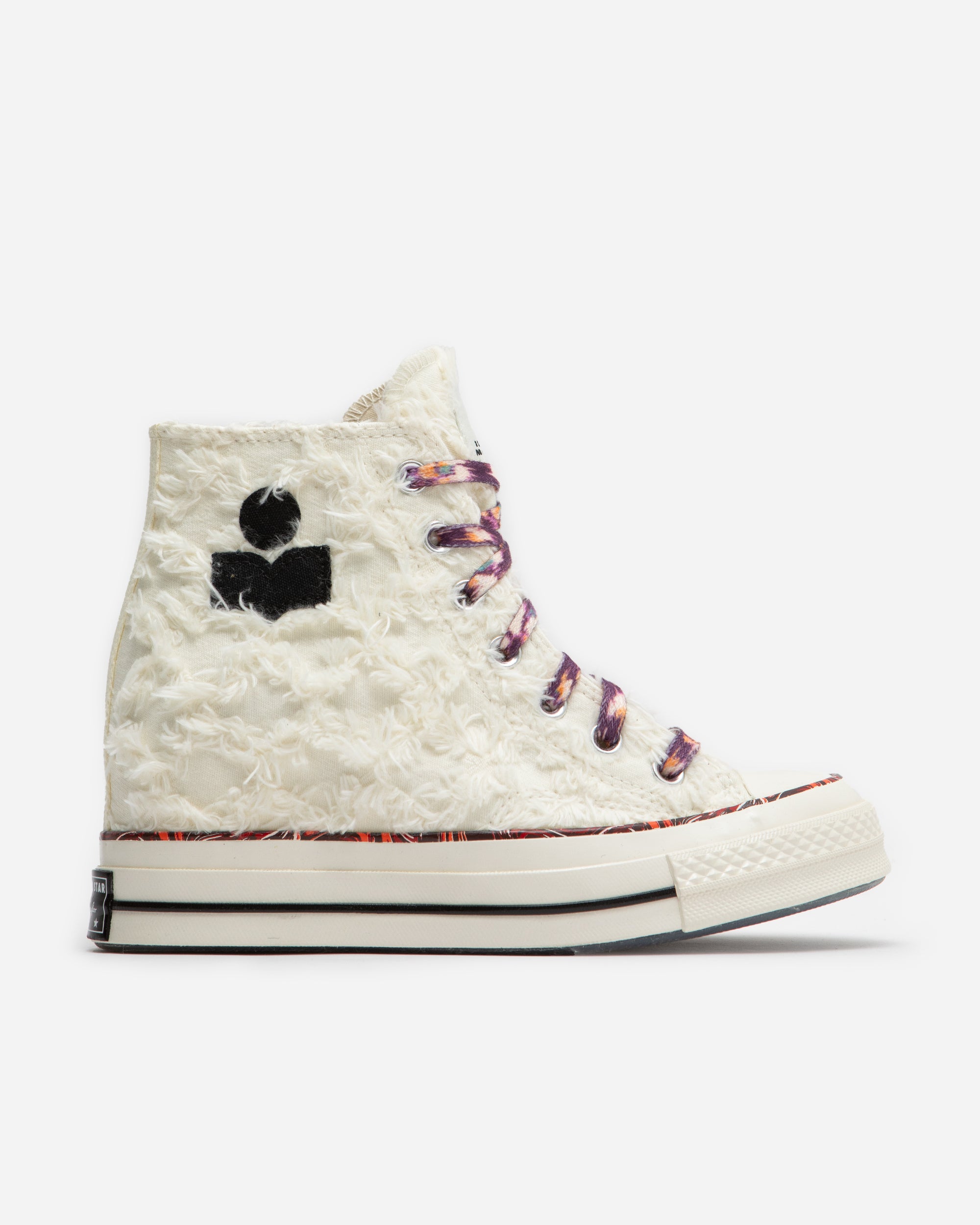 CONVERSE Converse x Isabel Marant Chuck 70 Wedge Vanilla White/Black/Red A10222C