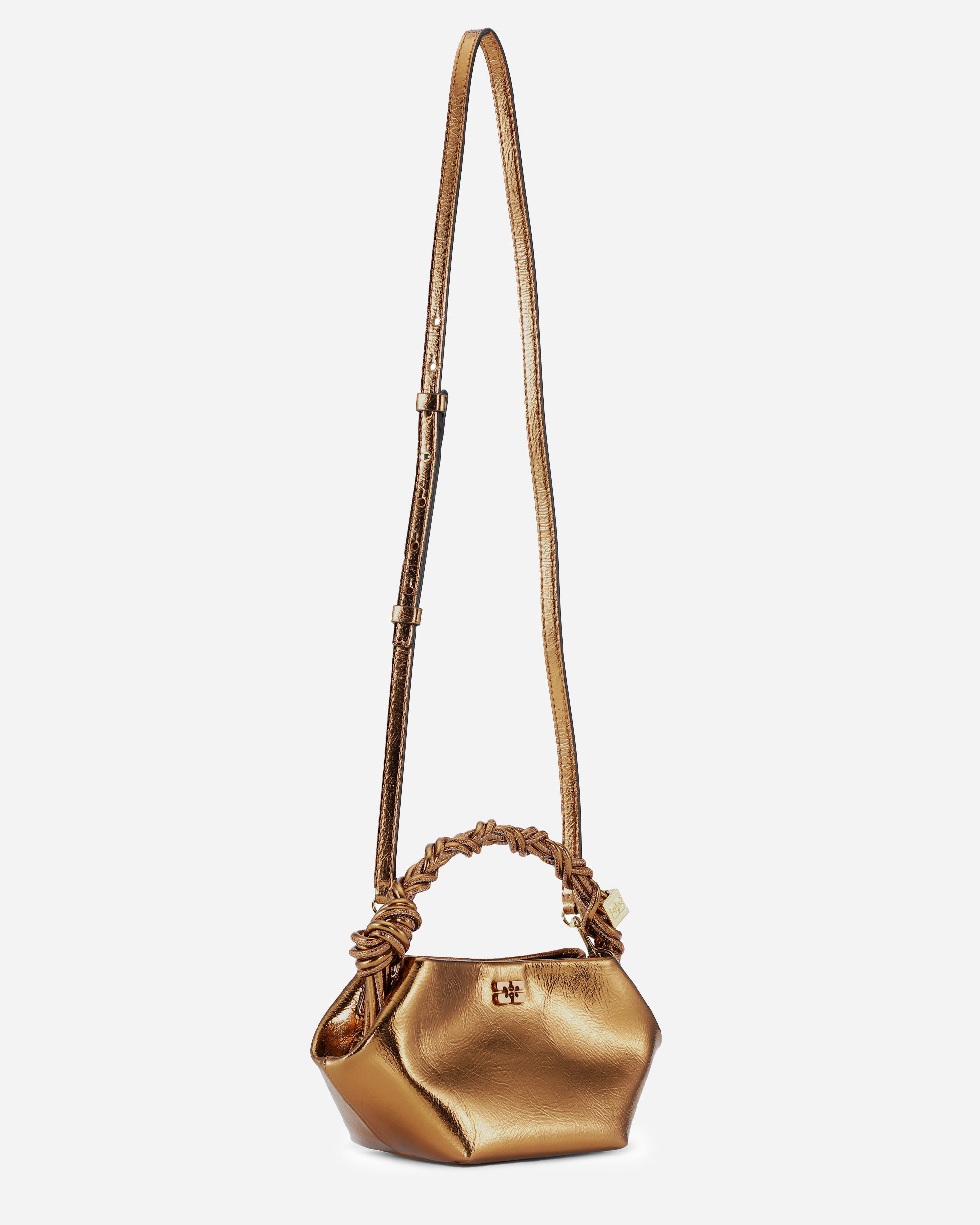 GANNI Ganni Bou Bag Mini Metallic Bronze A6087-046