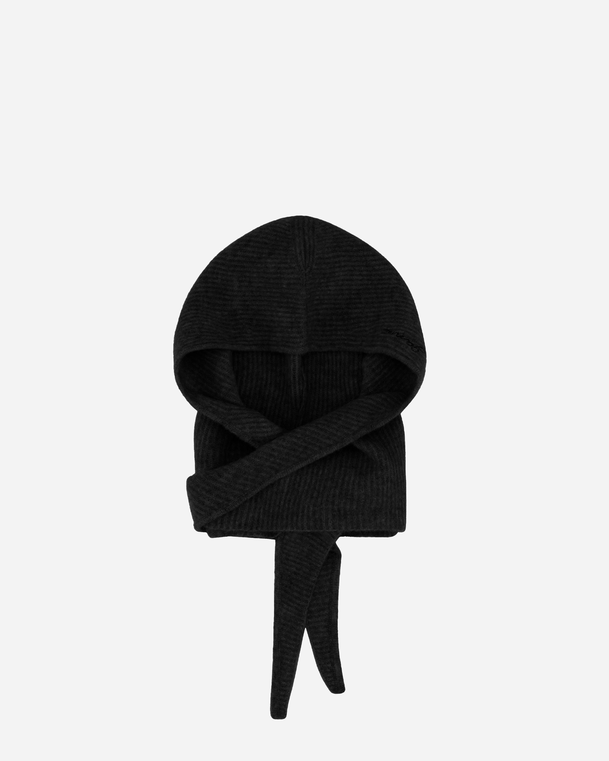 GANNI Soft Wool Balaclava Black A6223-099