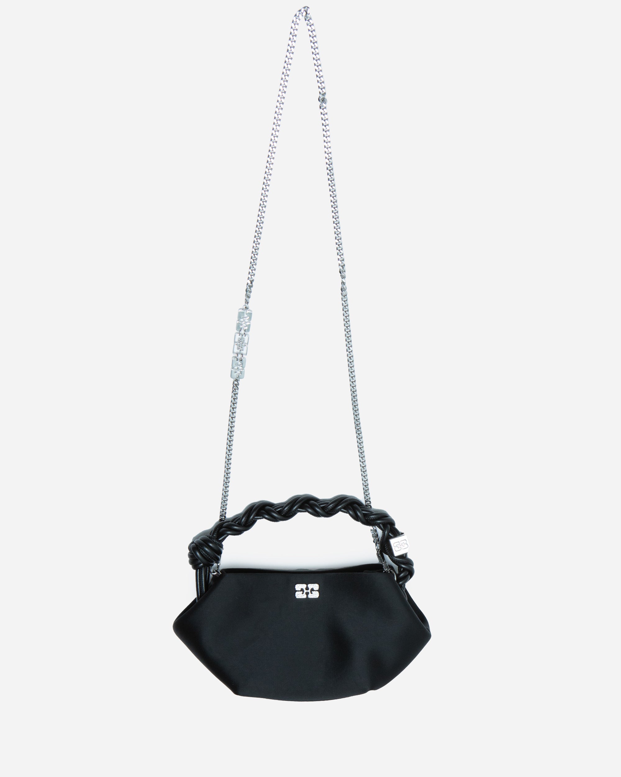 GANNI Ganni Bou Bag Mini Soir Satin Black A6340