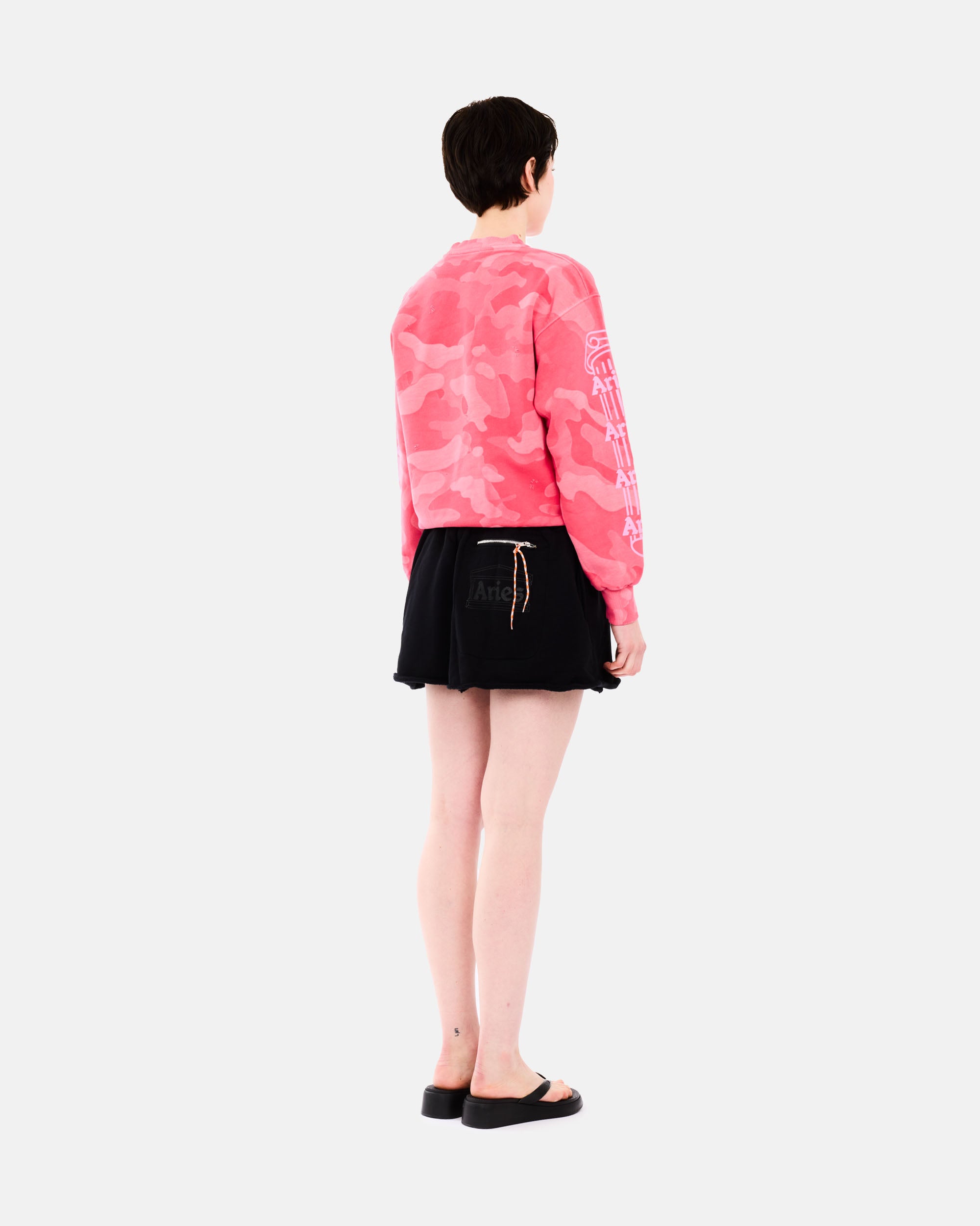 ARIES Aged Column Camo Sweat Pink AR2090105