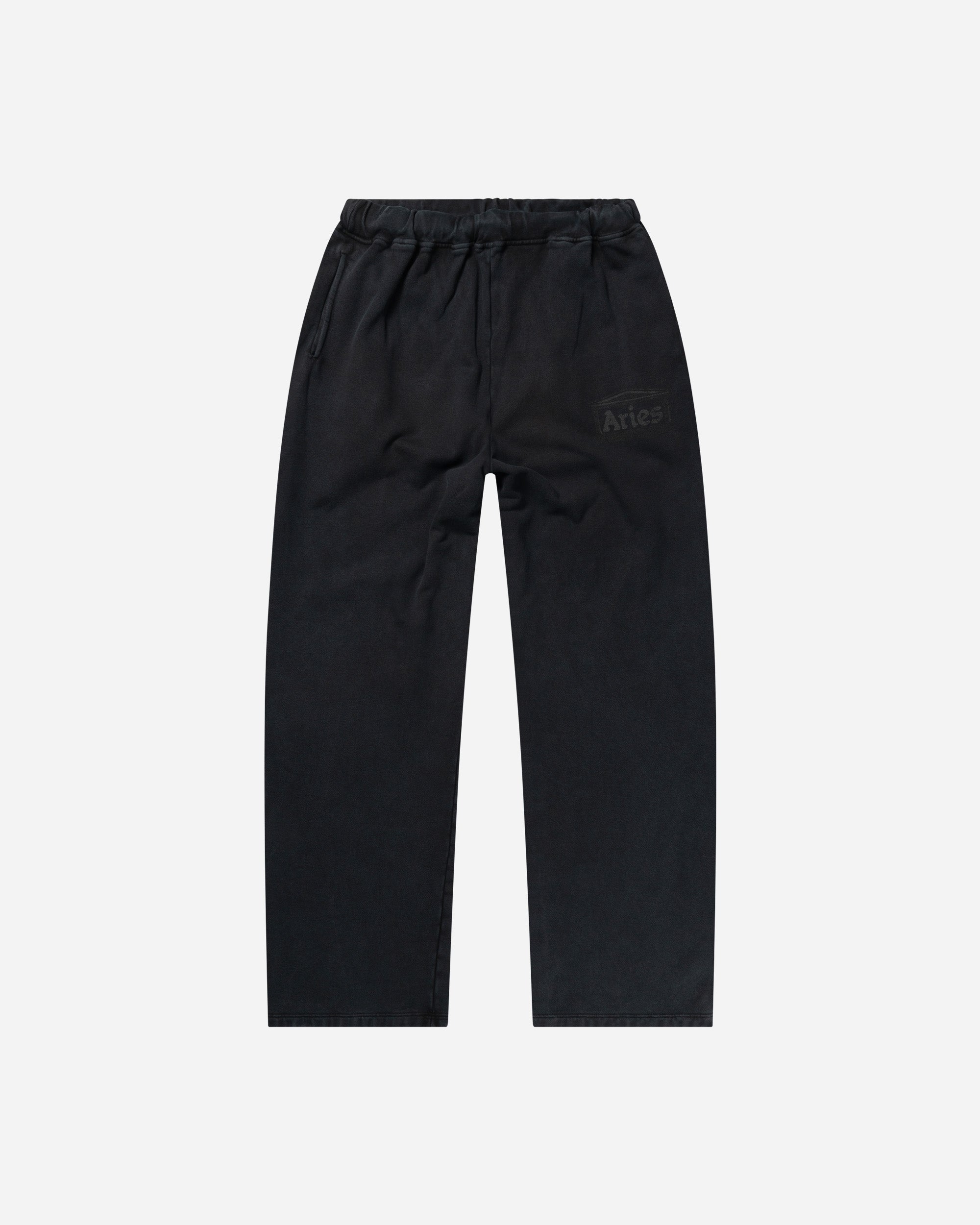 ARIES Premium Faded Temple Straight Sweatpant Black AR3000404
