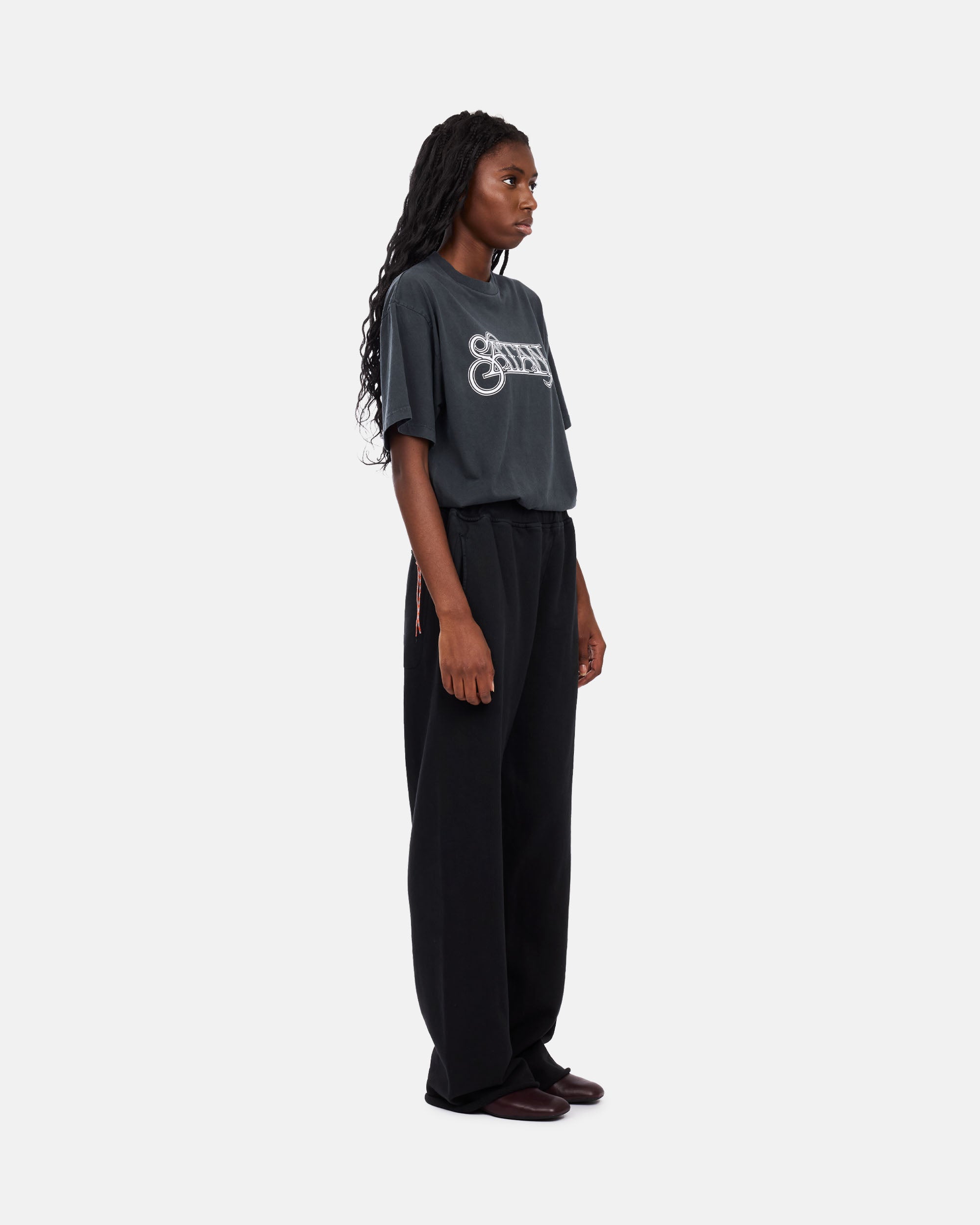 ARIES Premium Faded Temple Straight Sweatpant Black AR3000404