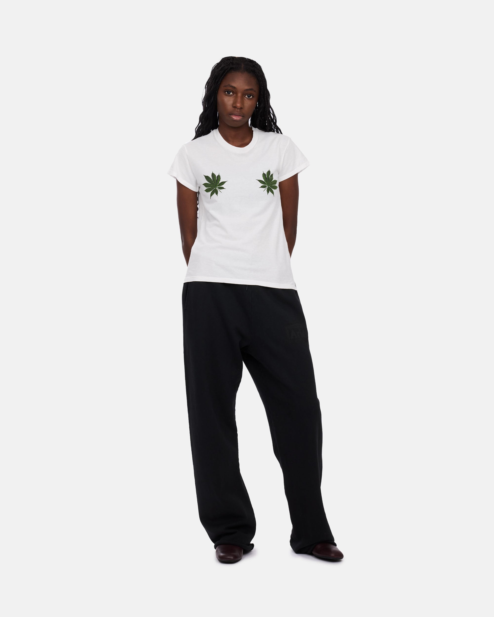 ARIES T.H.C.T.I.T.S Cap Sleeve Tee Off White AR4009004