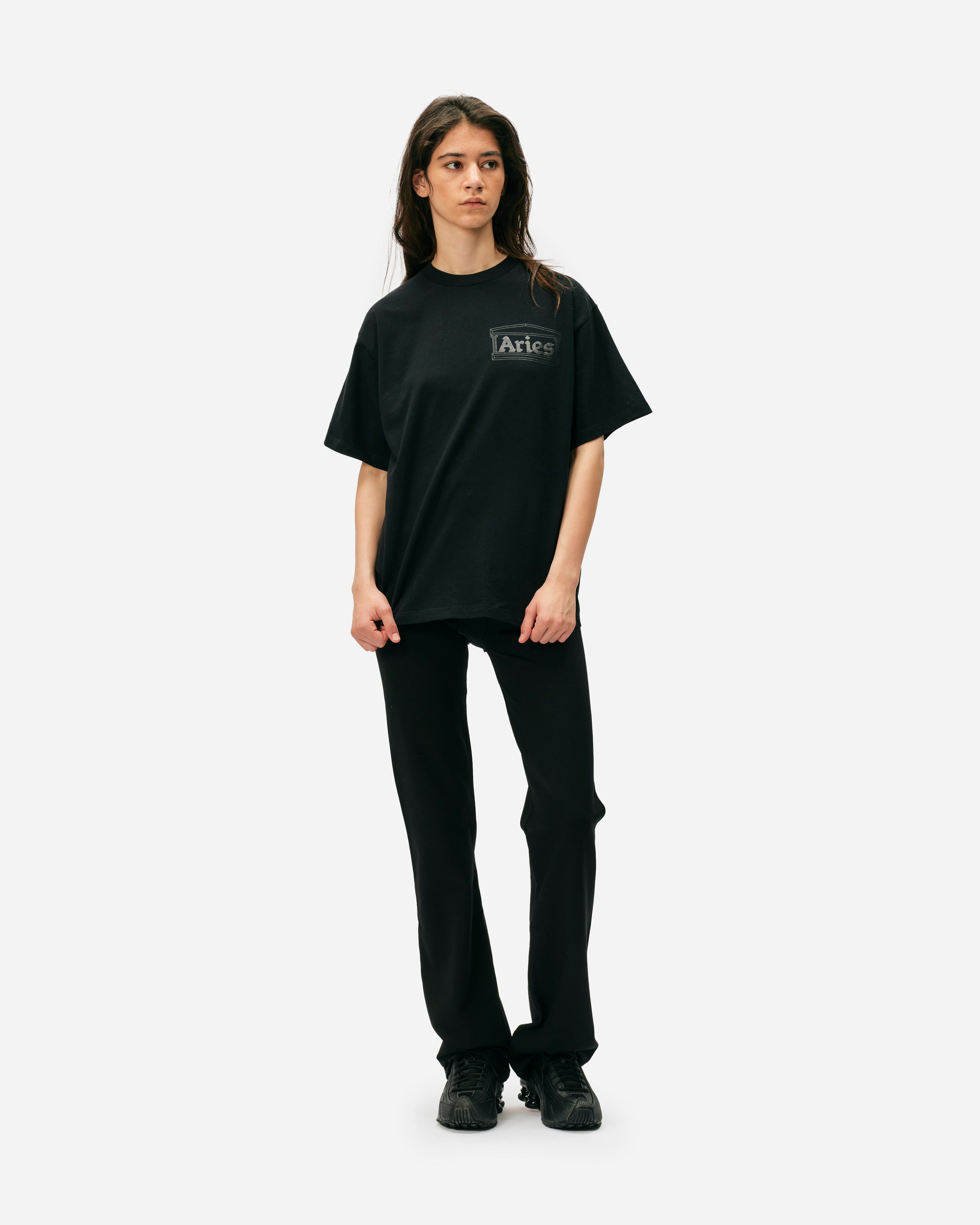 ARIES Temple SS Tee Black  AR6000001-BLK