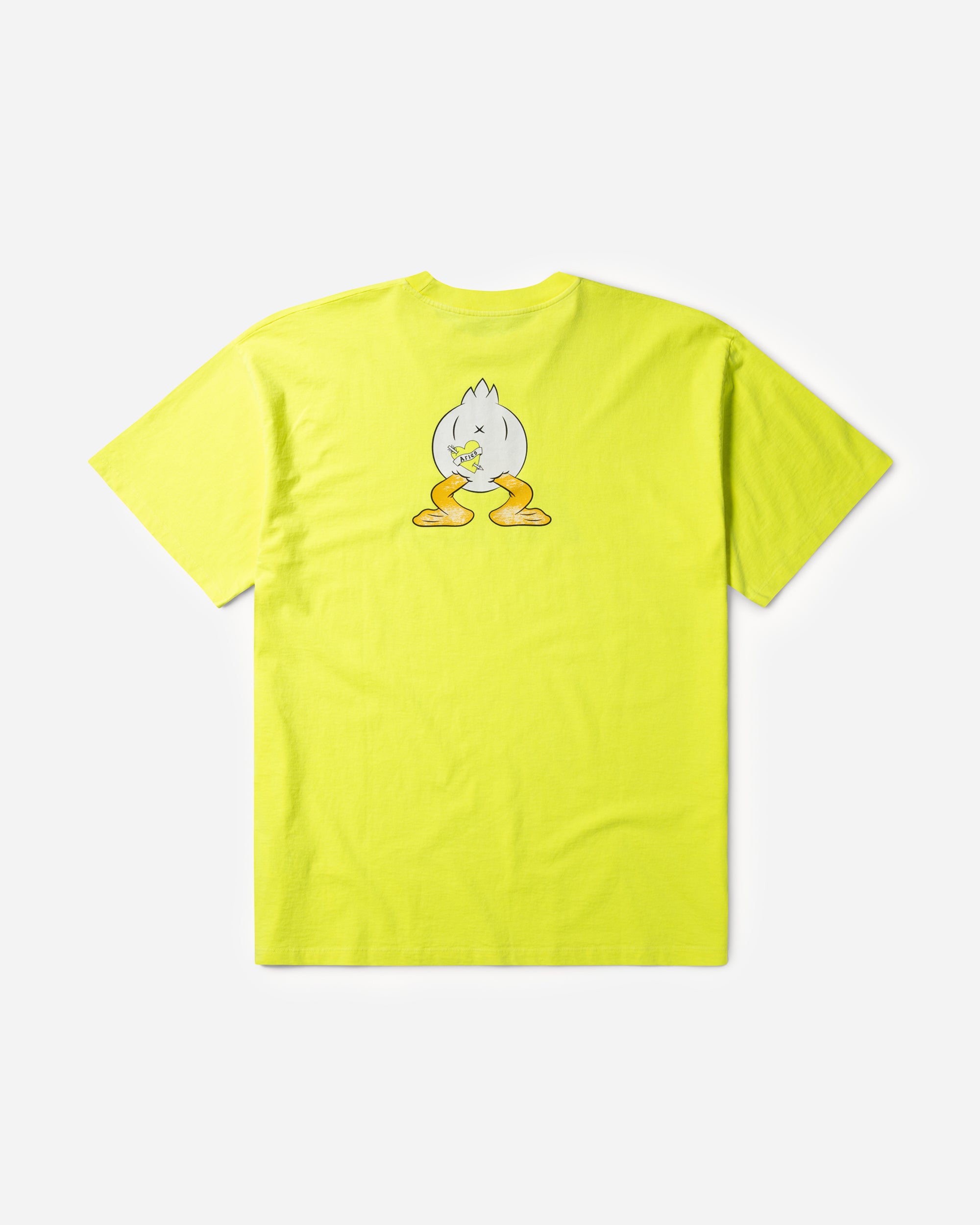 ARIES Aged Aye Duck Fluoro T-shirt Safety Yellow AR6001402-YLW