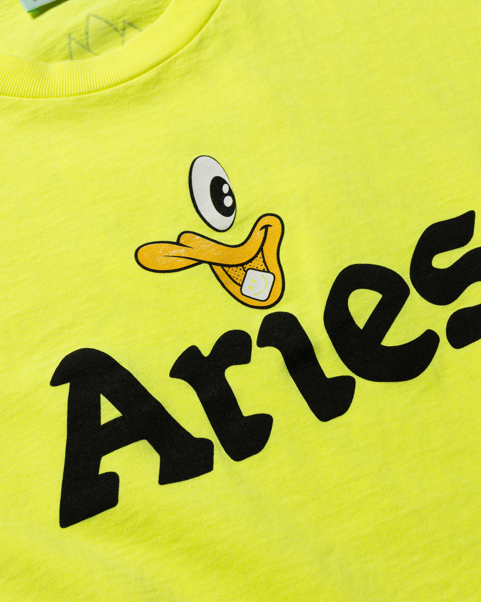 ARIES Aged Aye Duck Fluoro T-shirt Safety Yellow AR6001402-YLW