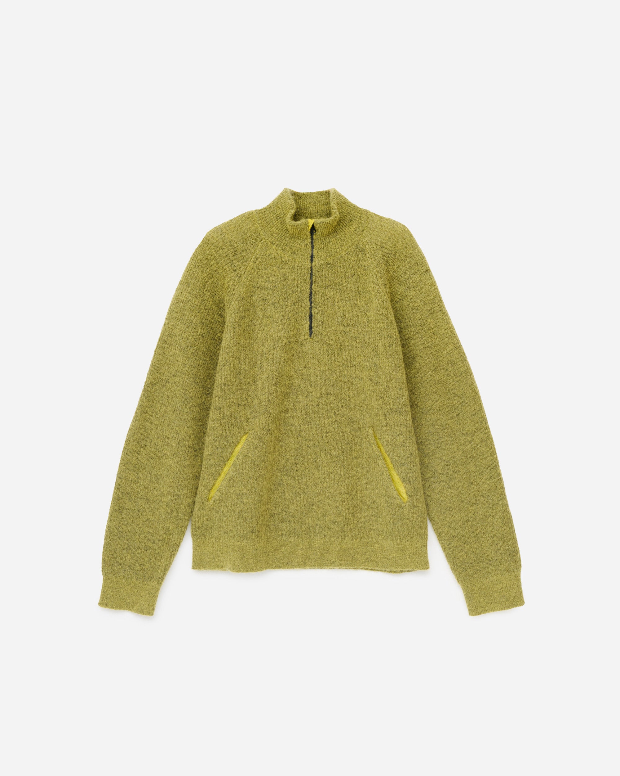 Hiking Patrol Essence Mohair Mixed Knit Top  Yellow  AW25104-Yellow