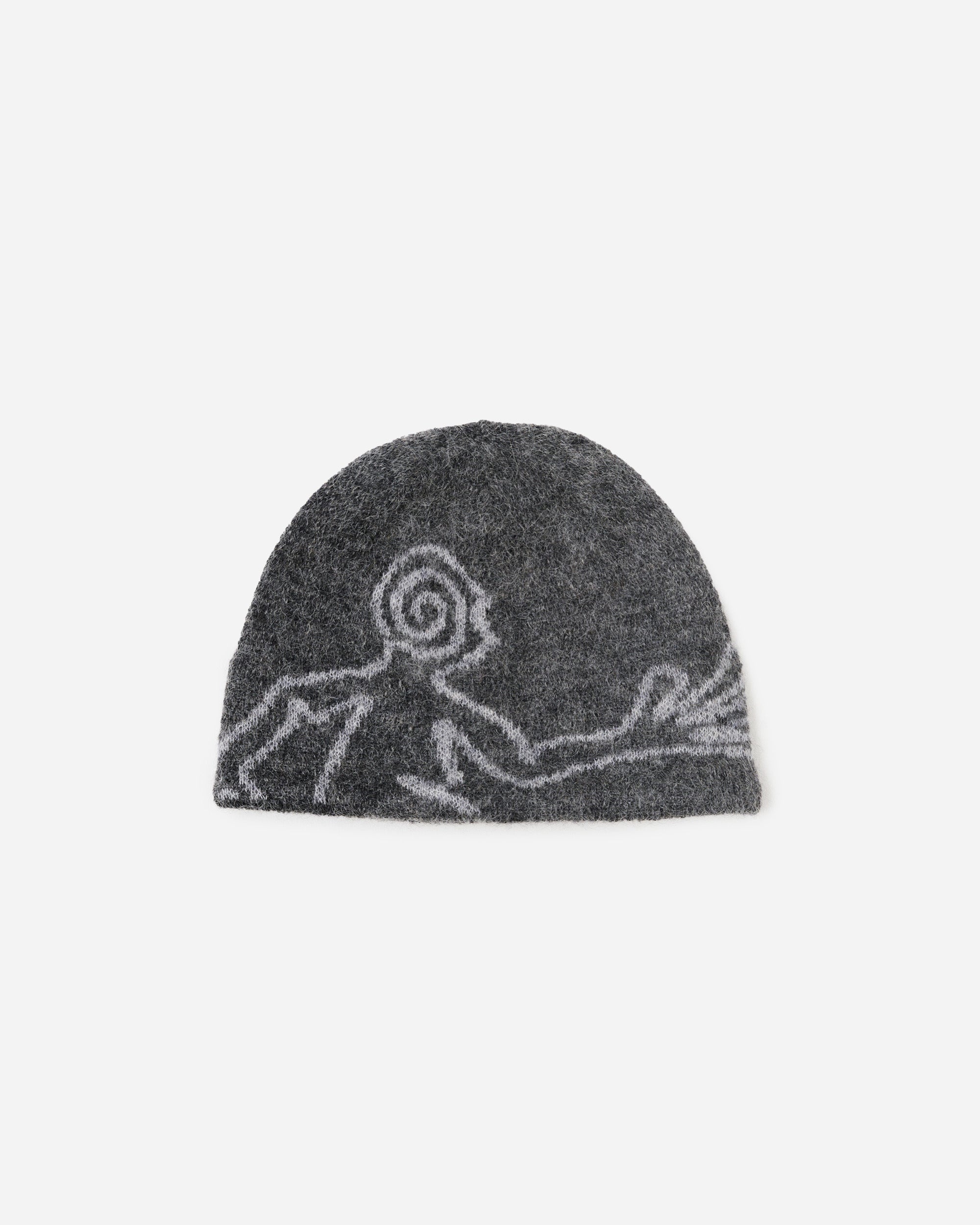 Hiking Patrol Moscot Mohair Mixed Knit Beanie Yellow AW25303