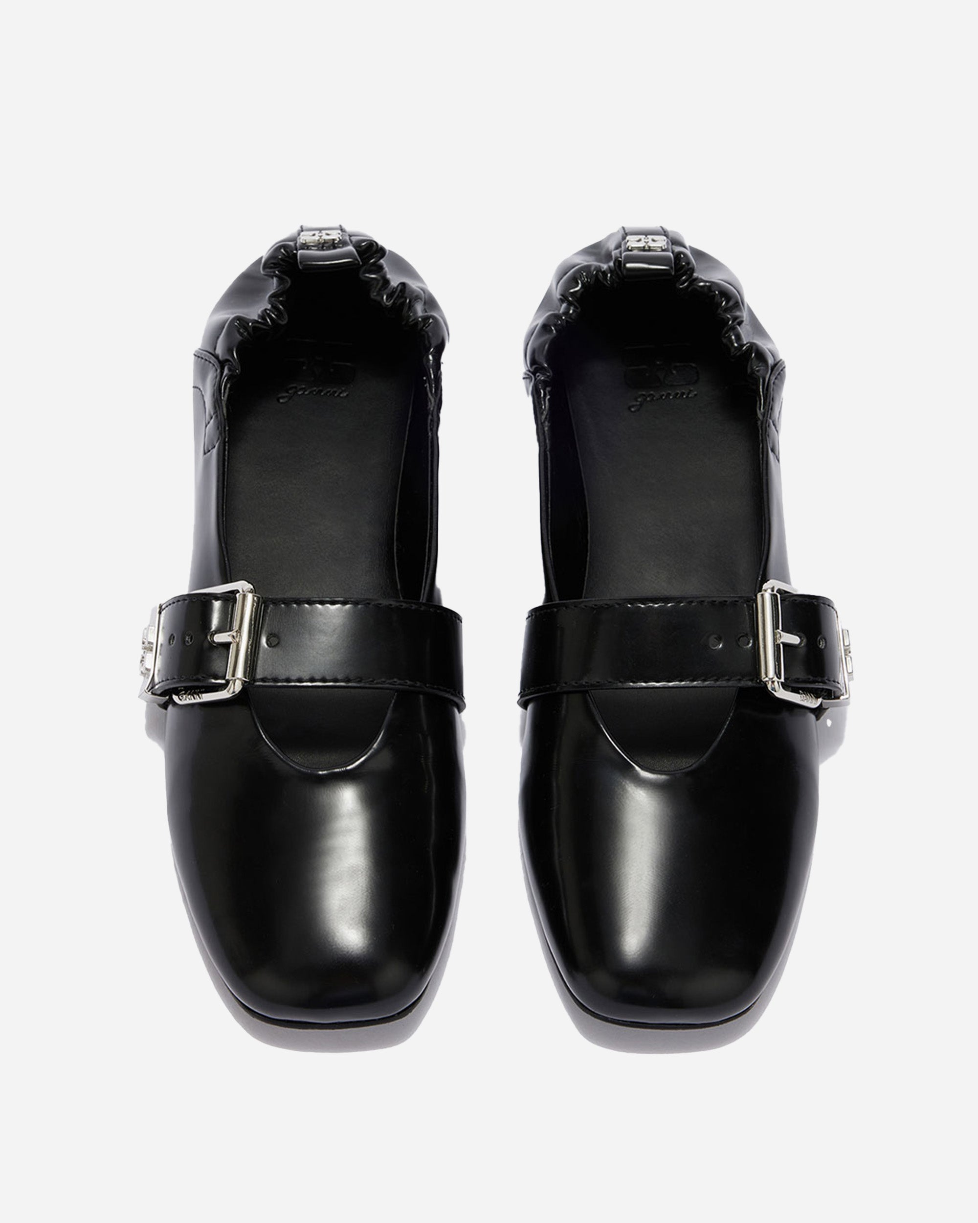 GANNI Sue Ballerina Box Oleatex Black B1020054-099