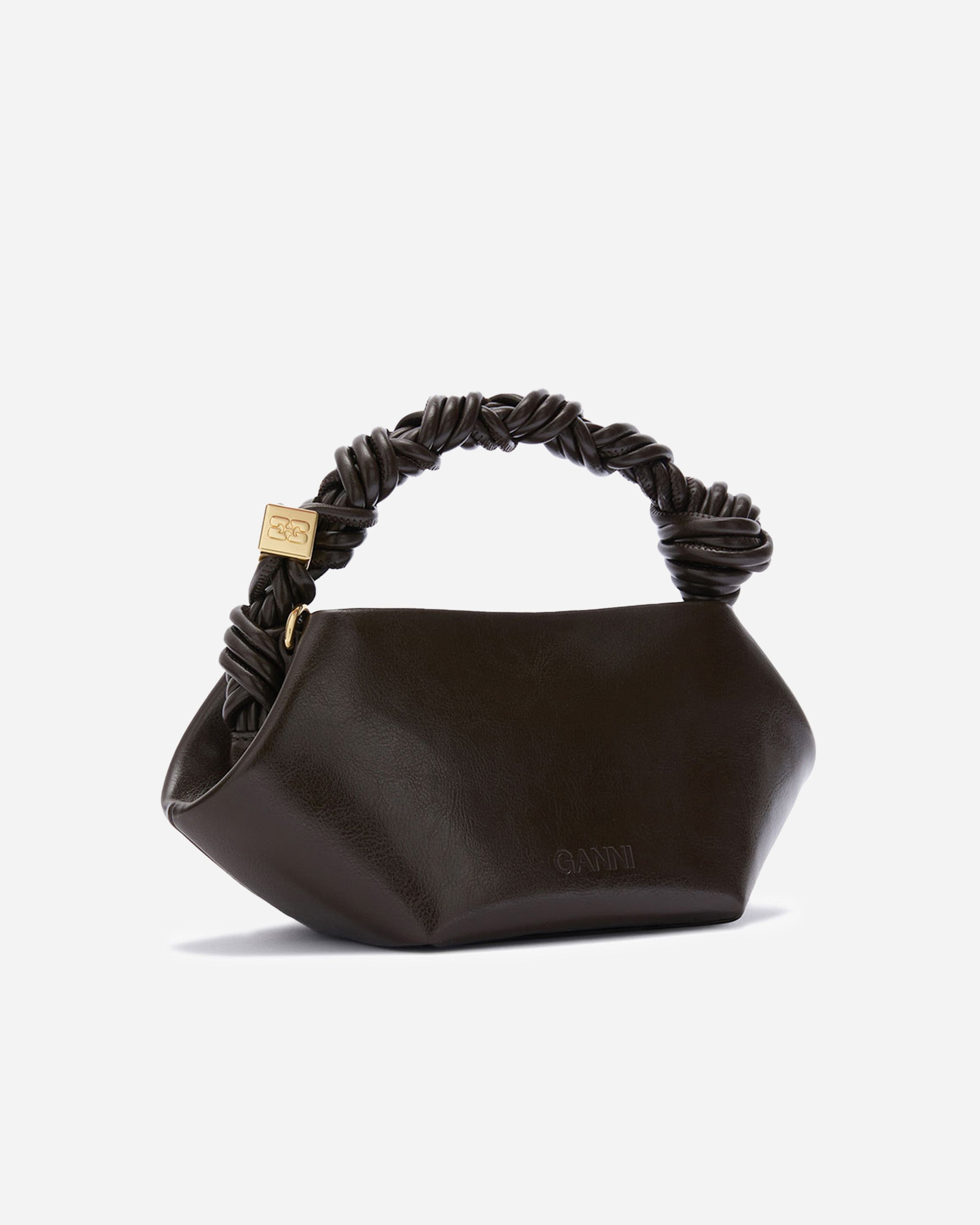 GANNI Bou Mini Crinkle Oleatex Dark Olive B2100046-826