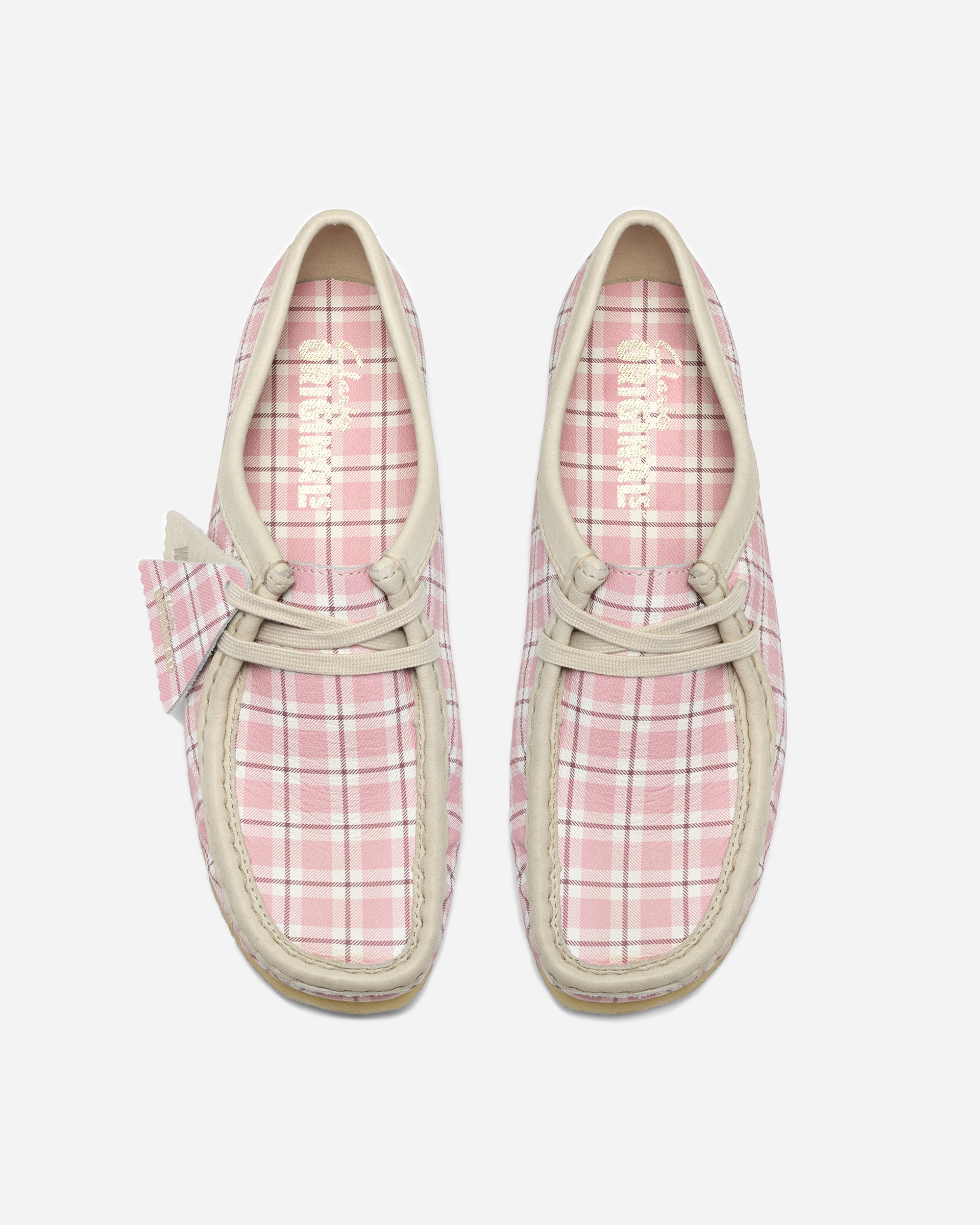 Clarks Originals Wallabee 5342E Pink Check CL26185597