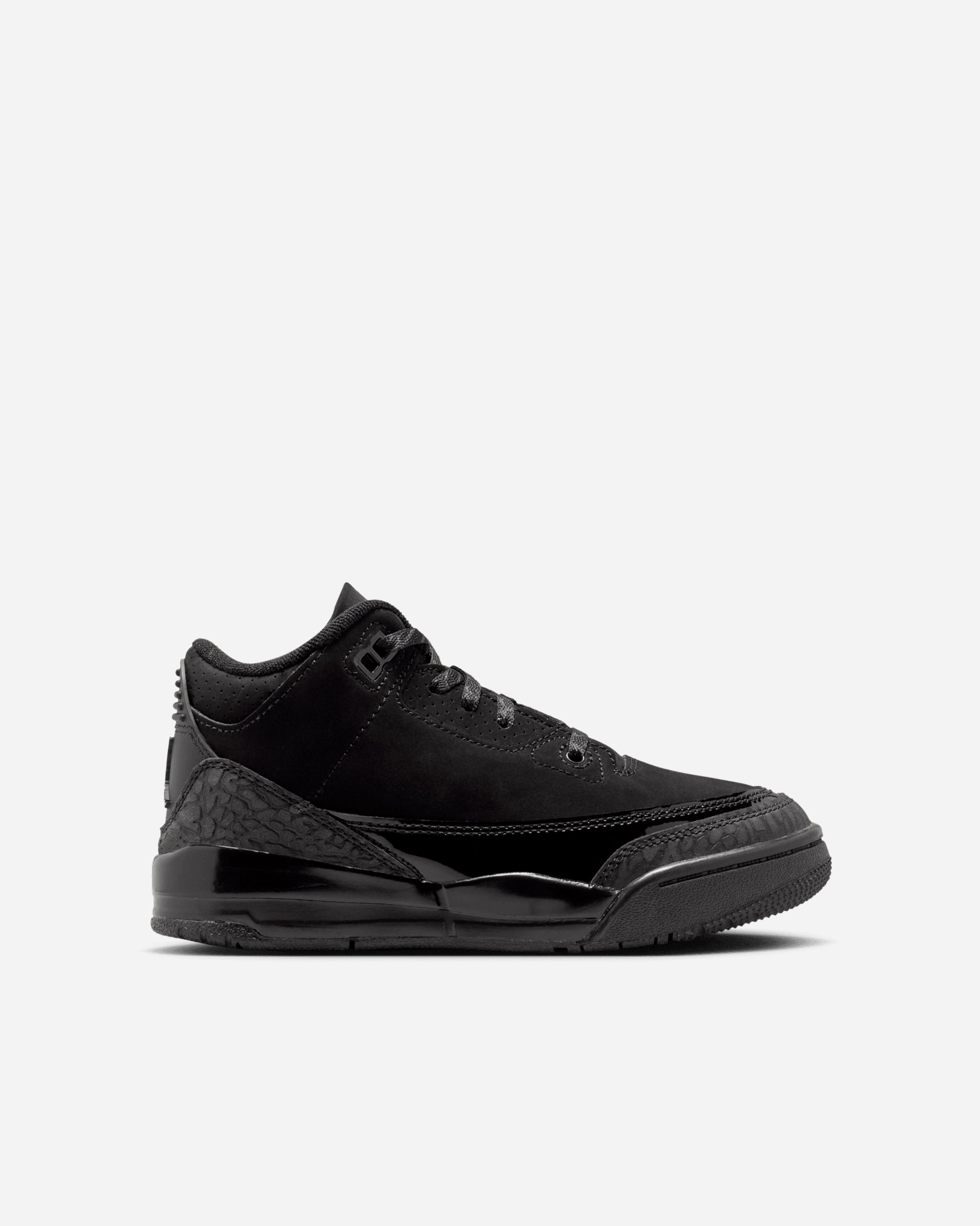 Jordan Brand Air Jordan 3 Retro "Black Cat" (Preschool) BLACK/DARK CHARCOAL DM0966-001