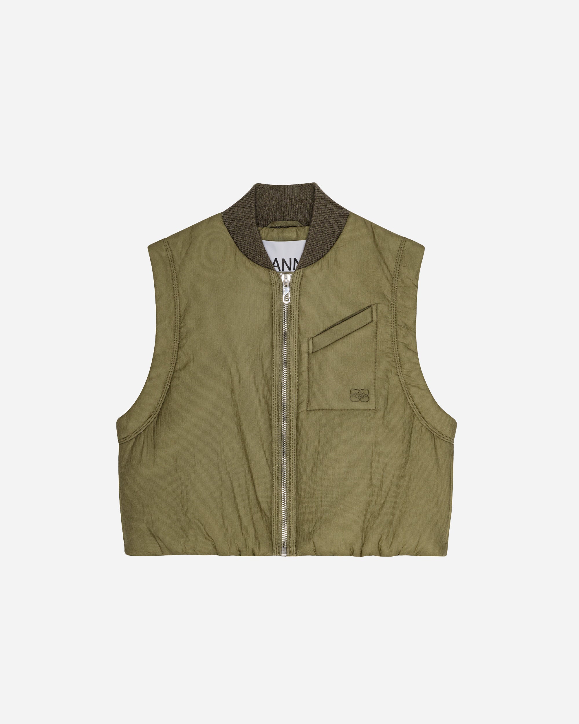 Kort gewatteerd vest