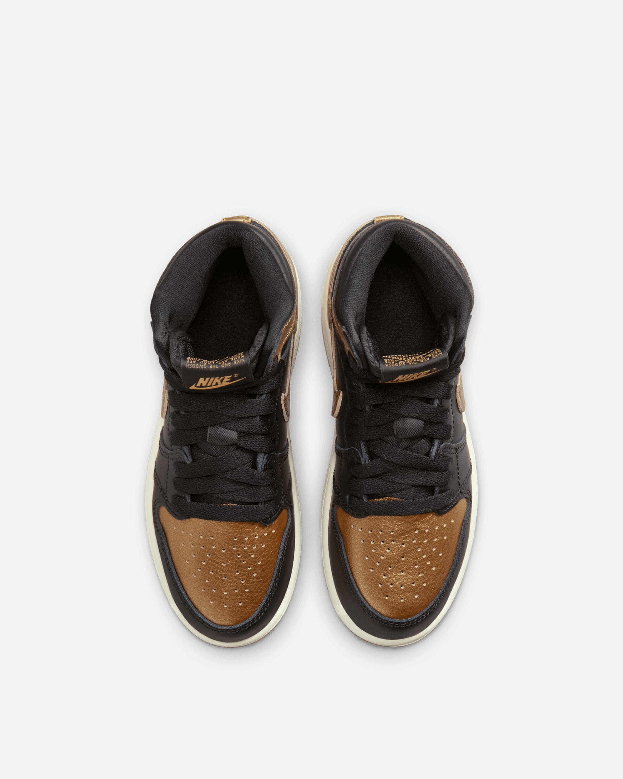 Jordan Brand Jordan 1 Retro High OG 'Black and Gold' (Børnehave) BLACK/METALLIC GOLD-SAIL FD1412-071