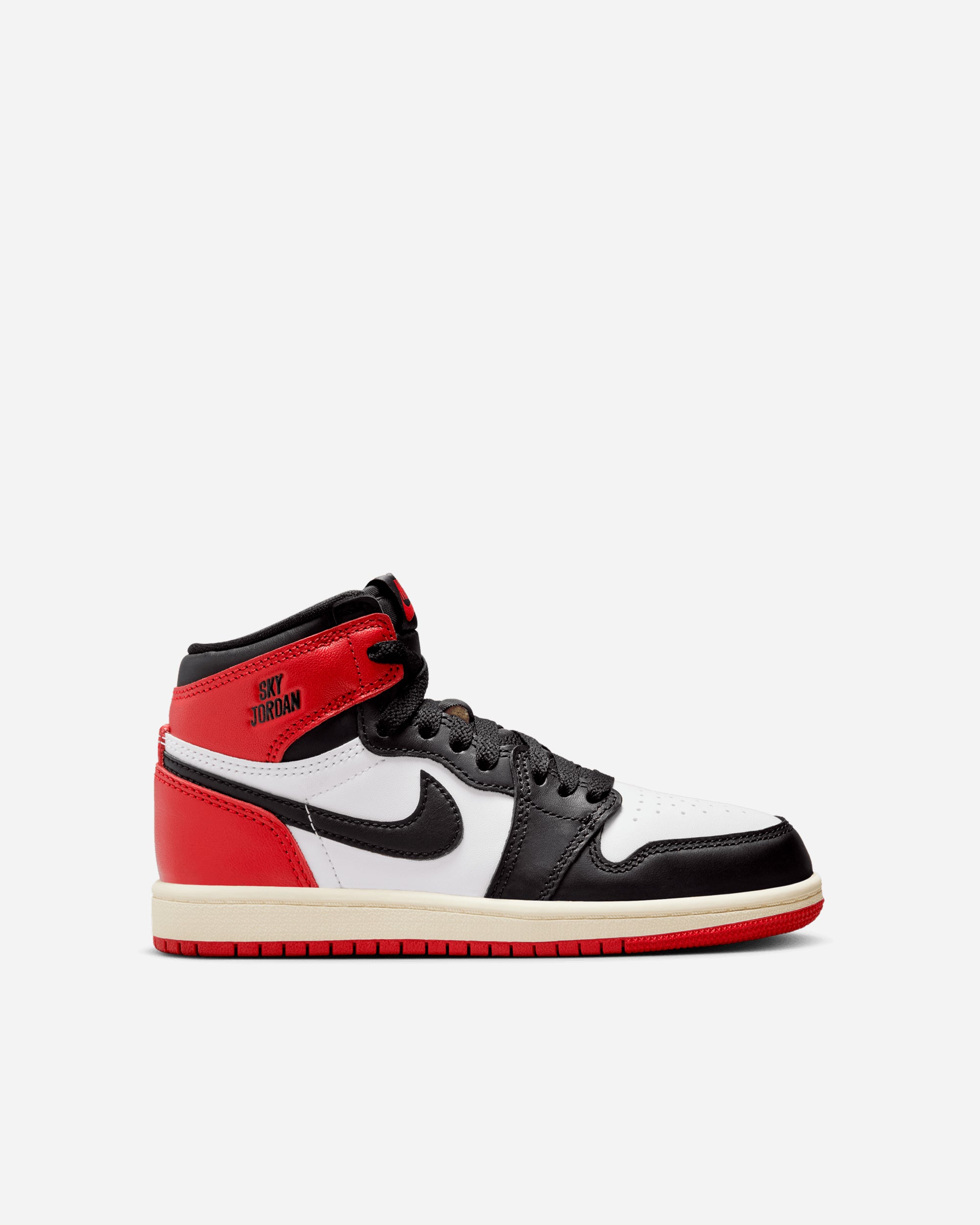 Jordan Brand Air Jordan 1 Retro High OG "Black Toe Reimagined" (Preschool) WHITE/BLACK-VARSITY RED FD1412-106