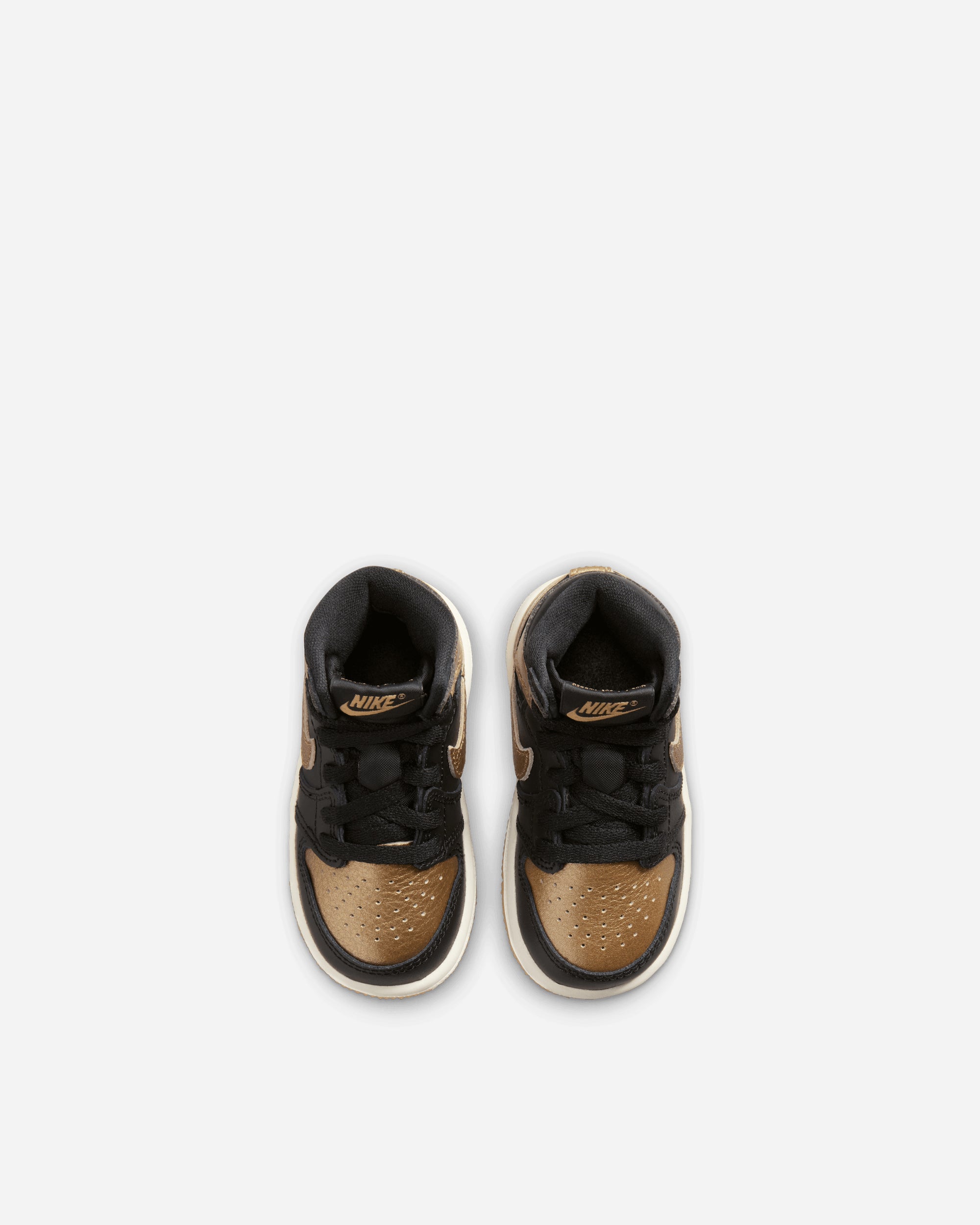 Jordan Brand Jordan 1 Retro High 'Black and Gold' (Toddler) BLACK/METALLIC GOLD FD1413-071