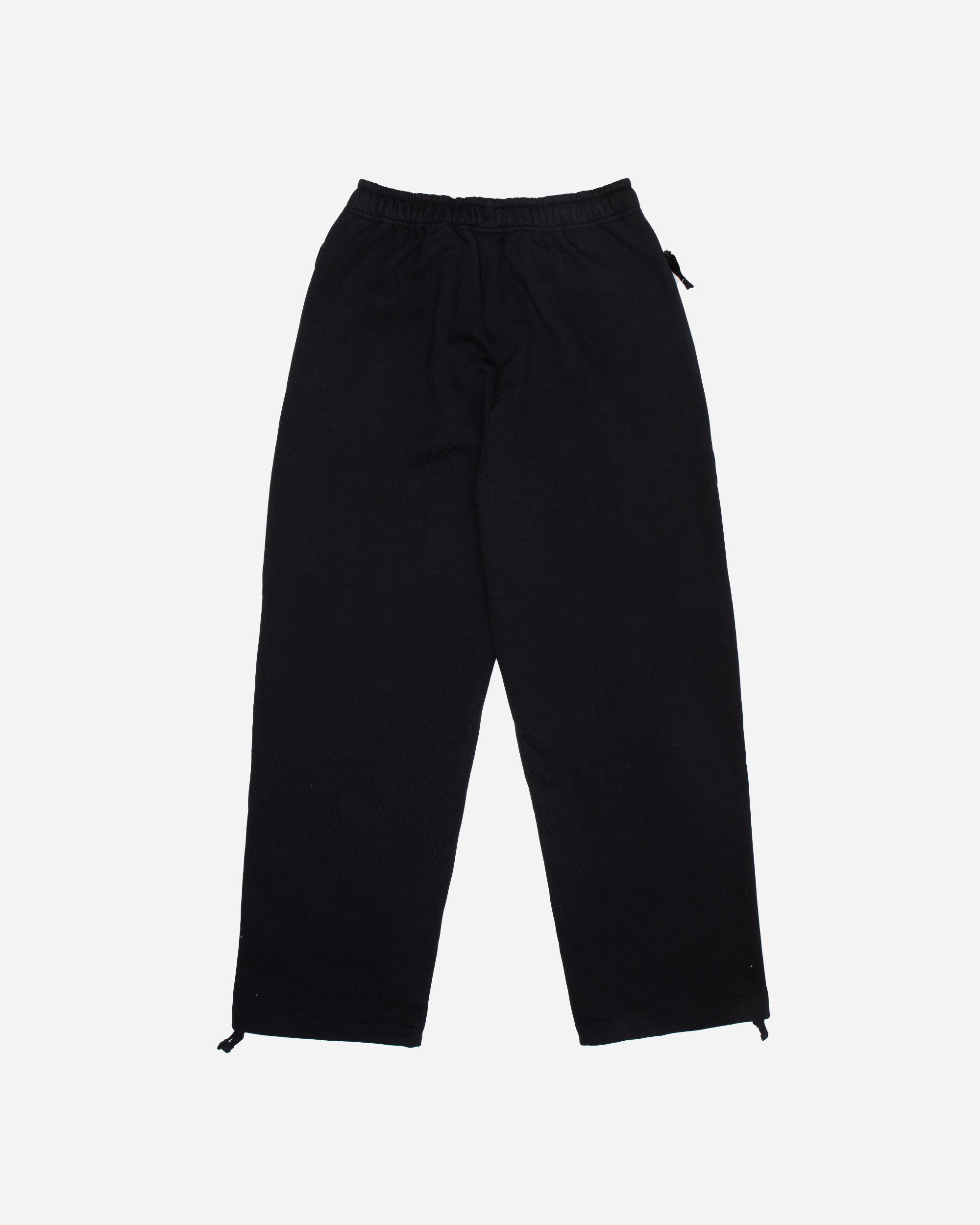 Nike Solo Swoosh Open-Hem Fleece Pants BLACK/WHITE FN3342-010