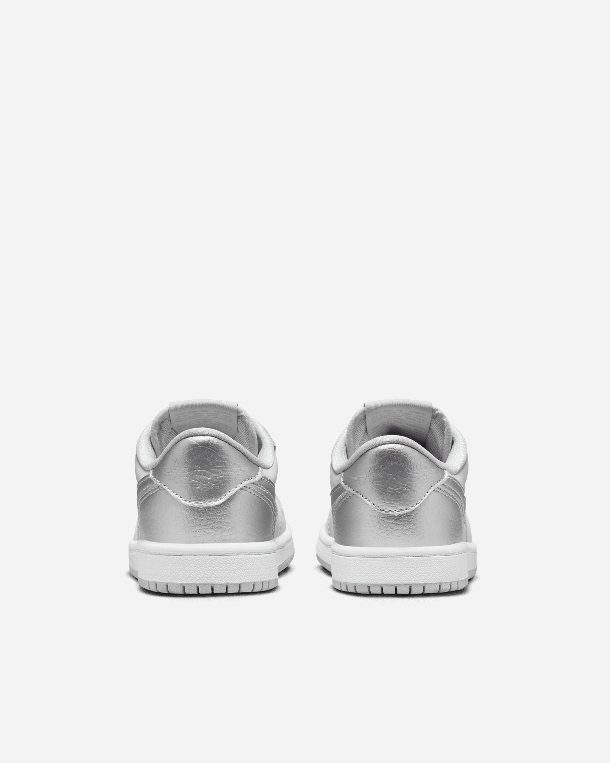 Jordan Brand Jordan 1 Retro Low 'Metallic Silver' (Preschool) NEUTRAL GREY/SILVER-WHITE FQ5436-002