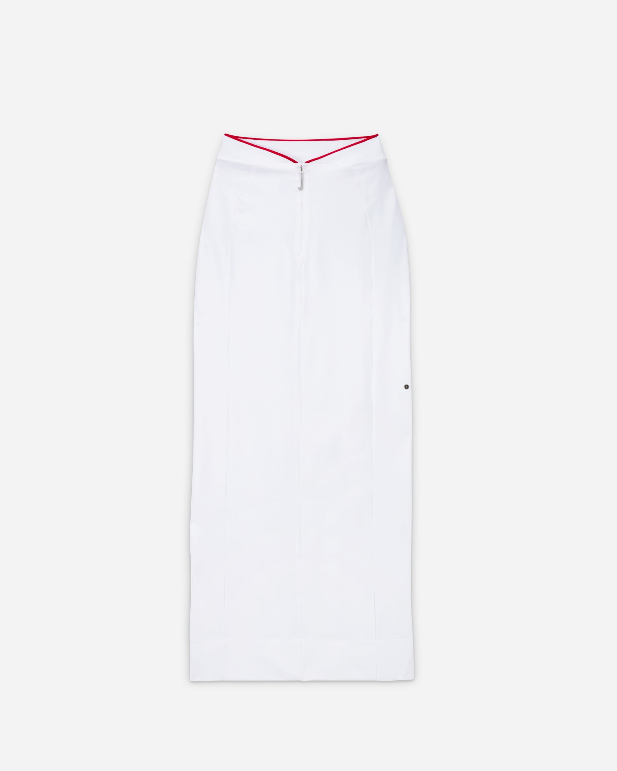 NIKE QS/TZ Nike x JACQUEMUS Long Skirt WHITE/UNIVERSITY RED FV5674-100