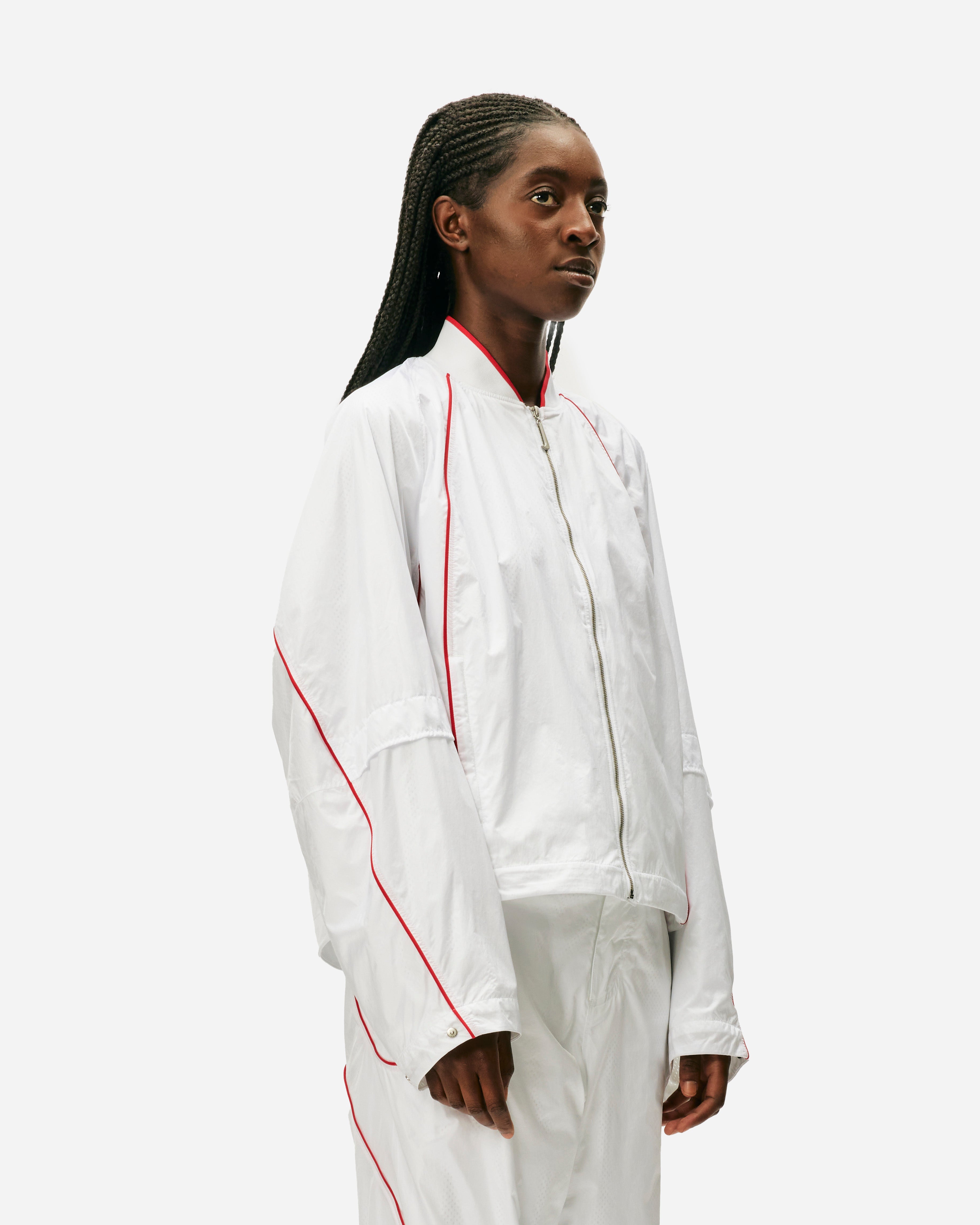 NIKE QS/TZ Nike x JACQUEMUS Track Jacket WHITE/UNIVERSITY RED FV5697-100