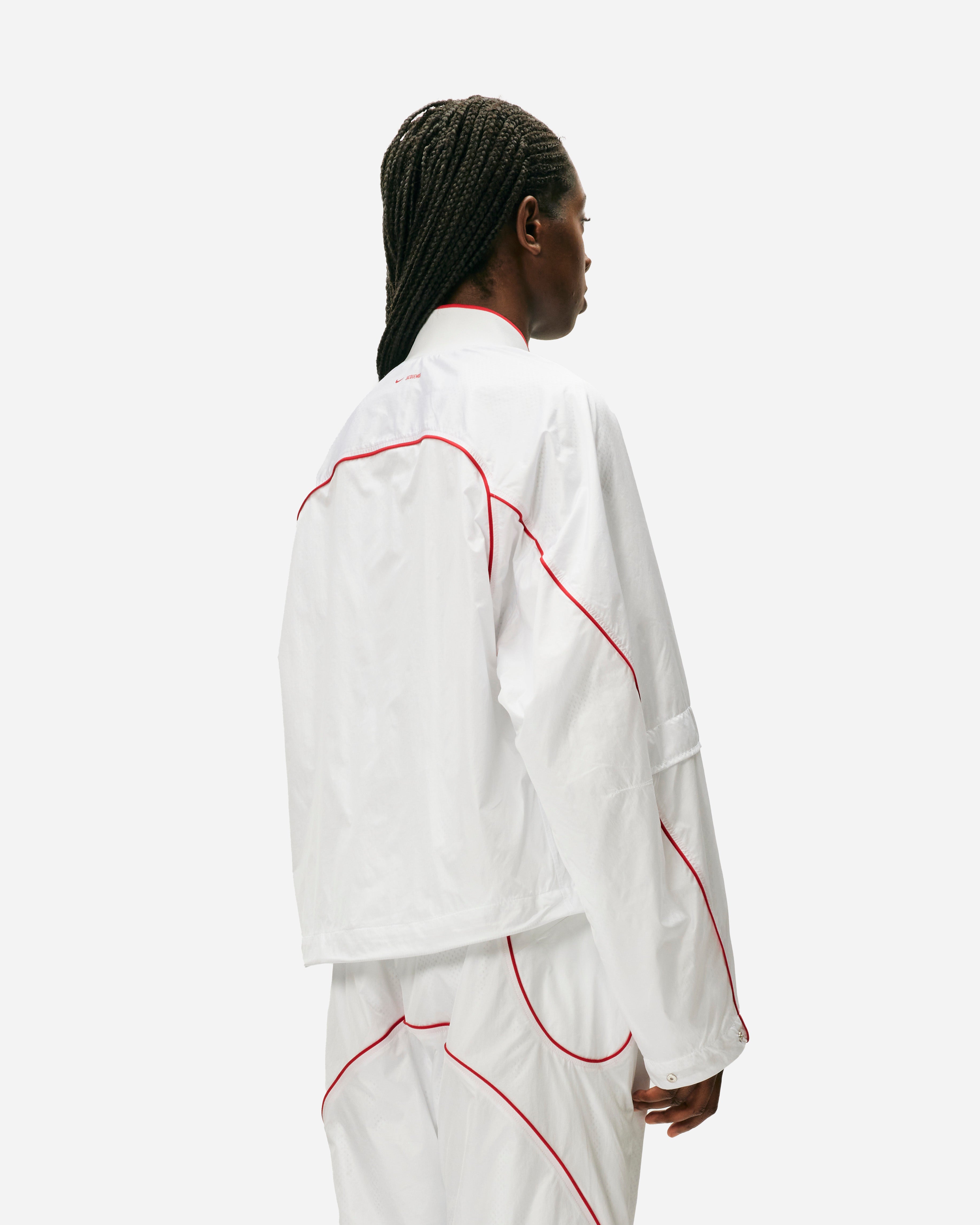 NIKE QS/TZ Nike x JACQUEMUS Track Jacket WHITE/UNIVERSITY RED FV5697-100